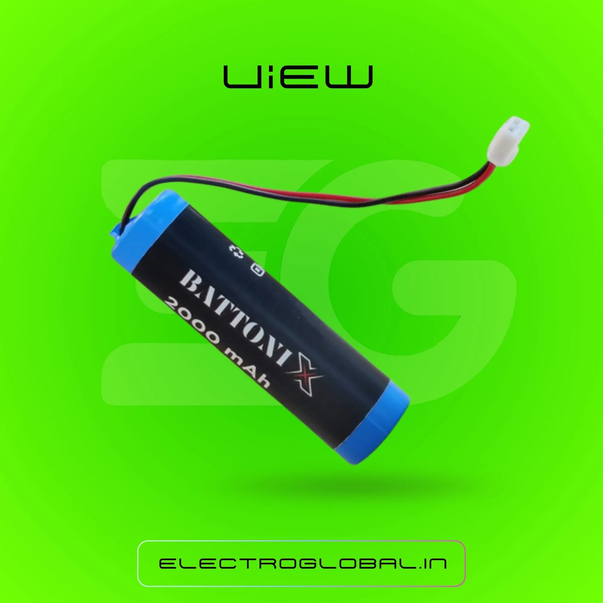 2000mAh 3.7V Battery for RC Cars - Lithium Rechargeable Battery with BMS Connector 4