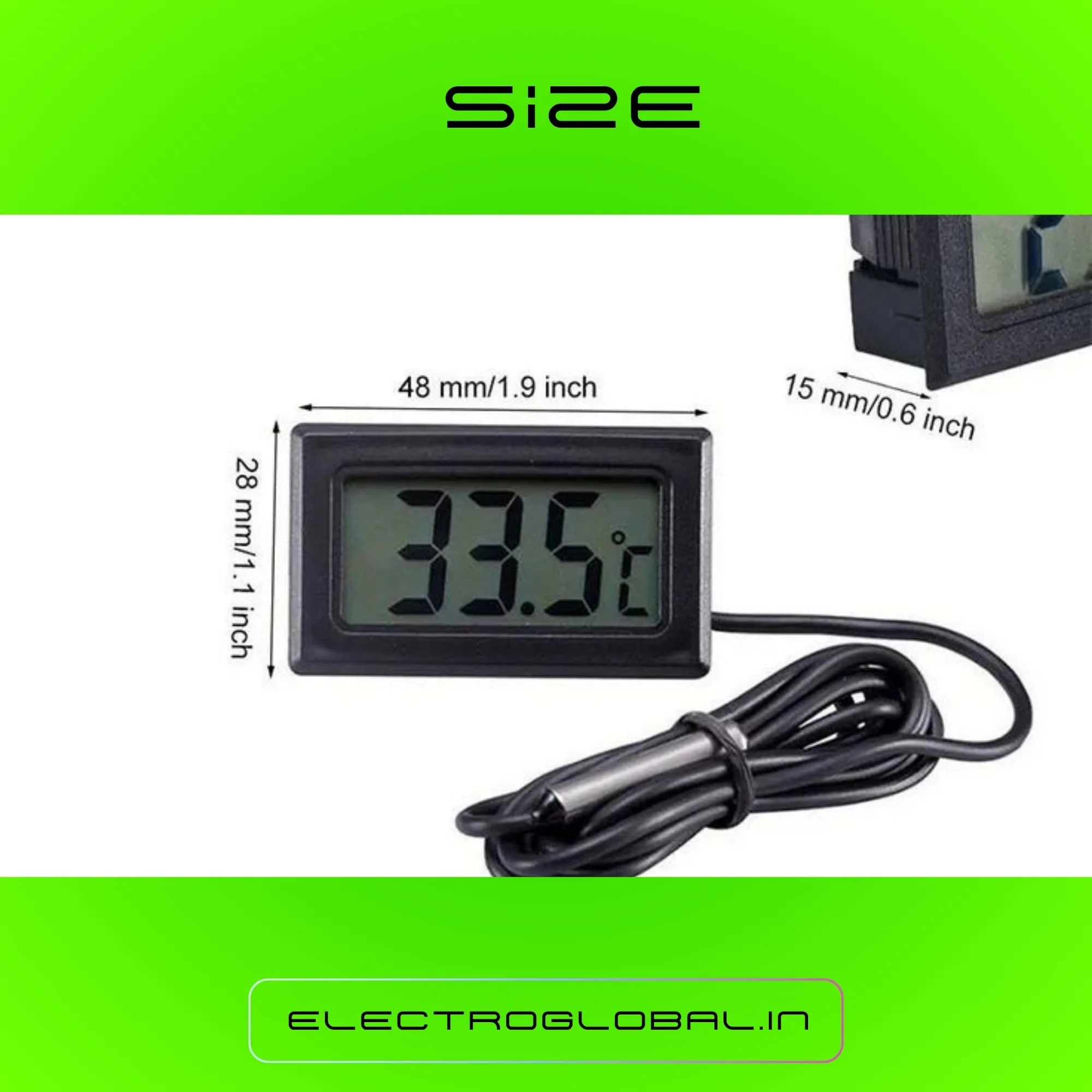 Reliable Digital Thermometer Sensor Wired: Electric Thermometer, Fridge Thermometer, Temperature Sensor and Digital Thermometer for Home Usage 4