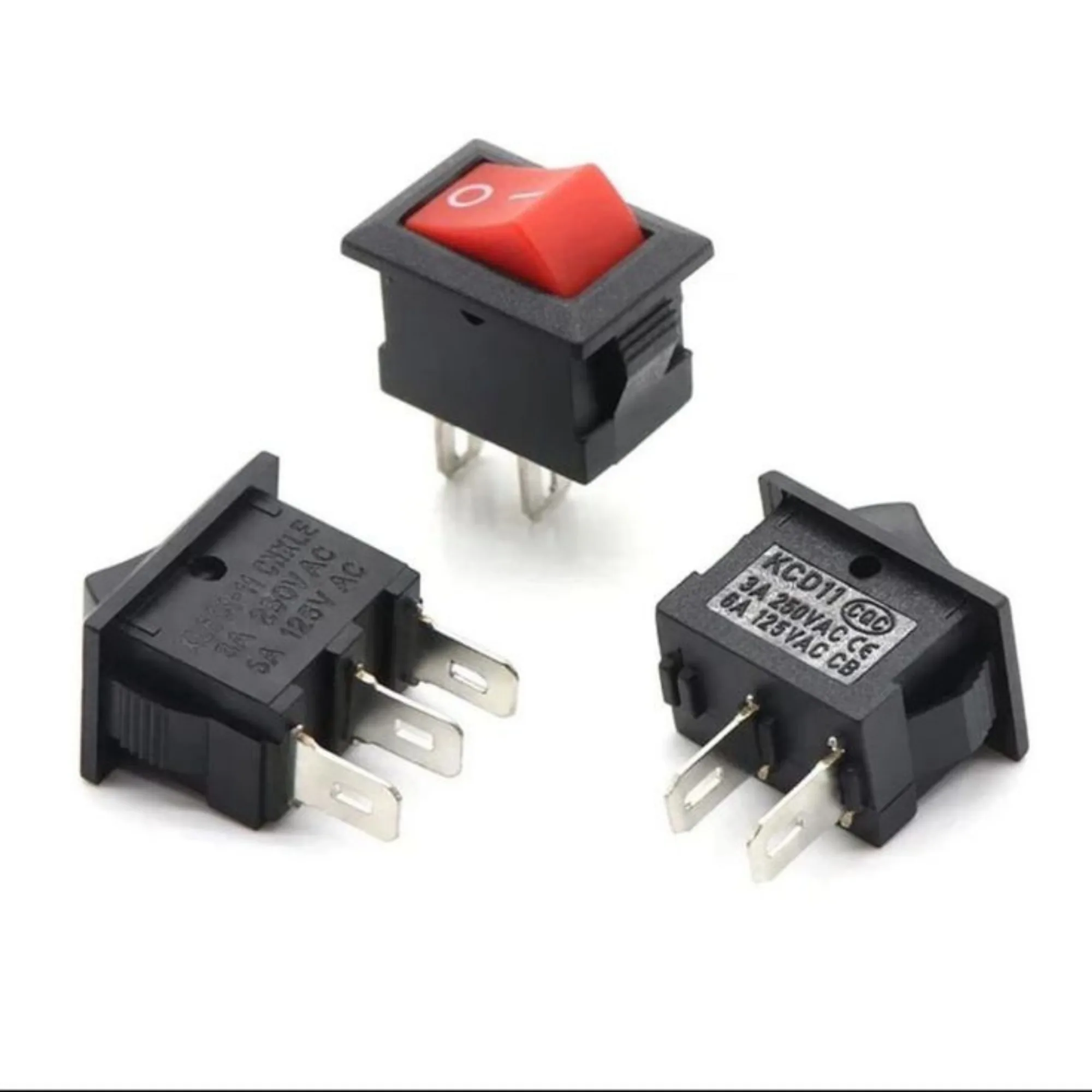 2-Pin SPST ON-OFF Mini Rocker Switch - 2A 250V for mini switch, pushbutton on off switch, on off switch, ac switch, button on off switch 1