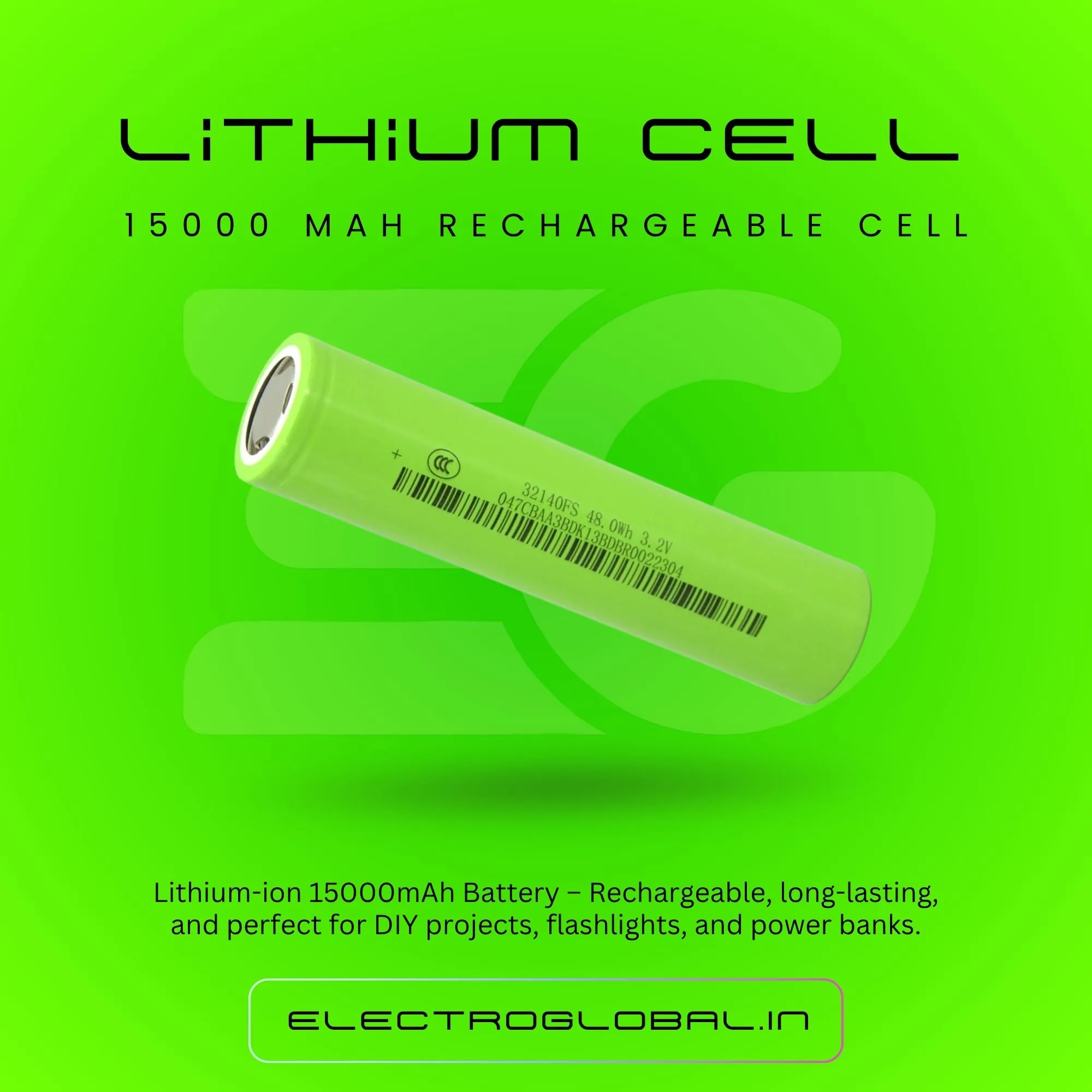 15000 mAh battery, LiFePO4 battery for lithium, Li ion battery and LiFePO4 cell applications 3