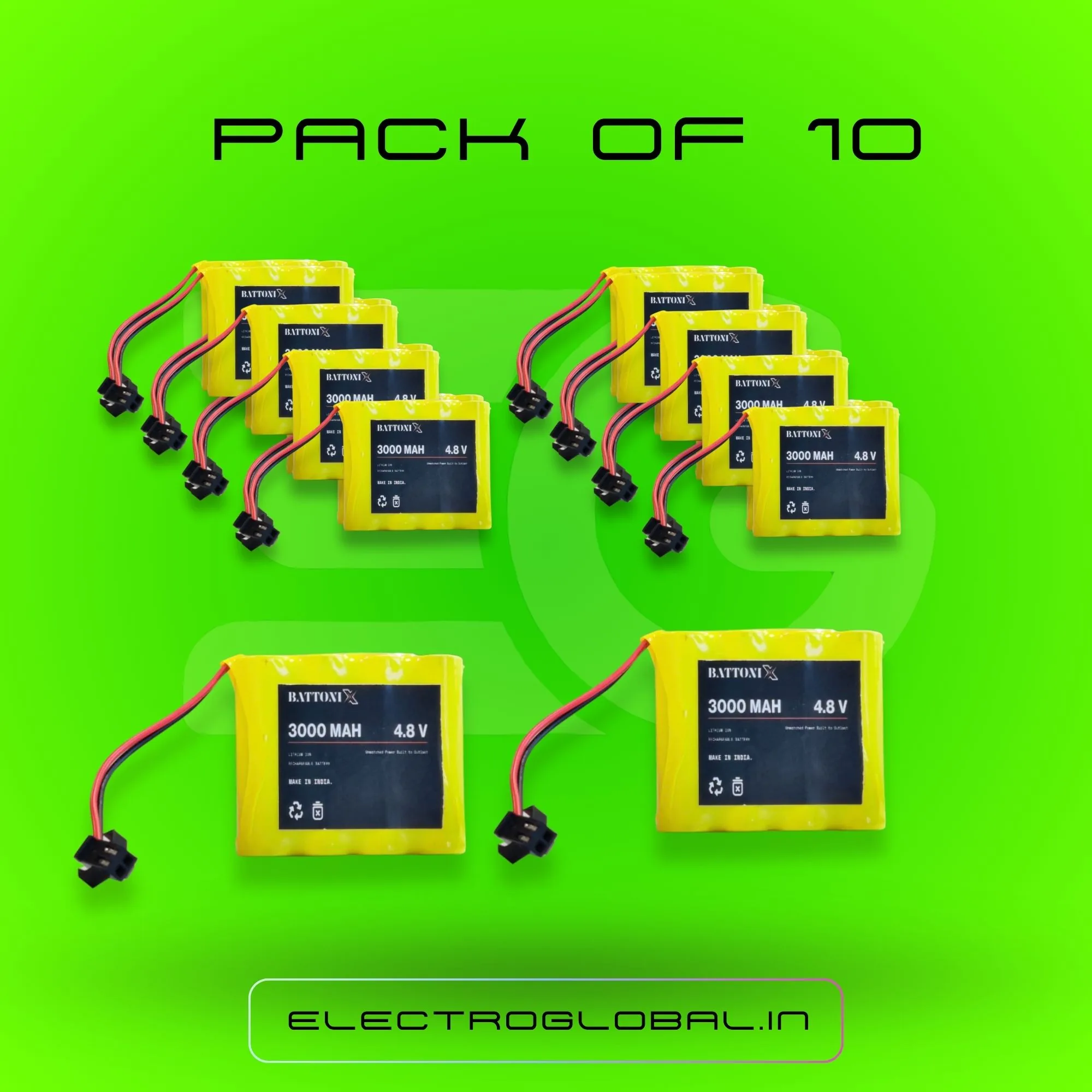 3000mAh Battery 4.8 V Battery Rechargeable for RC Car, Rechargeable Lithium Ion Battery, Rechargeable AA Battery Lithium 3