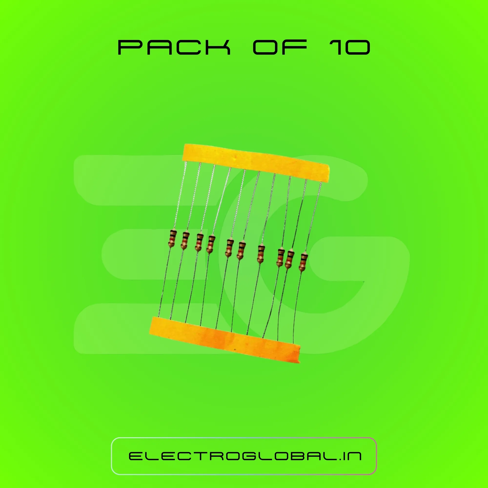 1K Ohm Resistor 1/4W Resistors with 5% Tolerance for Electronic Components 3