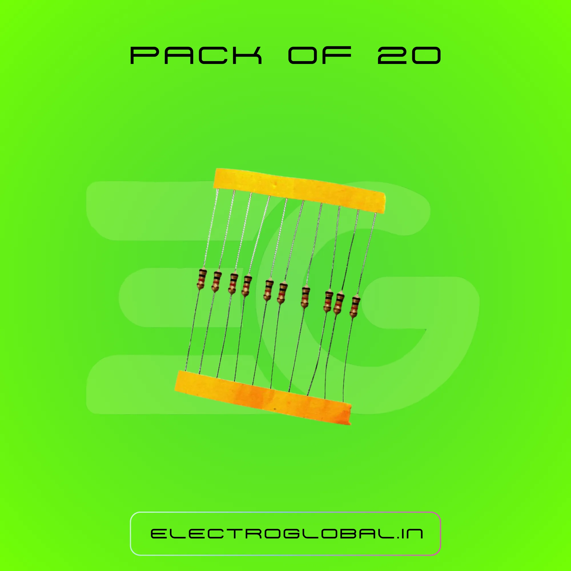1K Ohm Resistor 1/4W Resistors with (5% Tolerance) for Prototyping and Circuit Design, Reliable Passive Component for Electronic Projects and Learning 3
