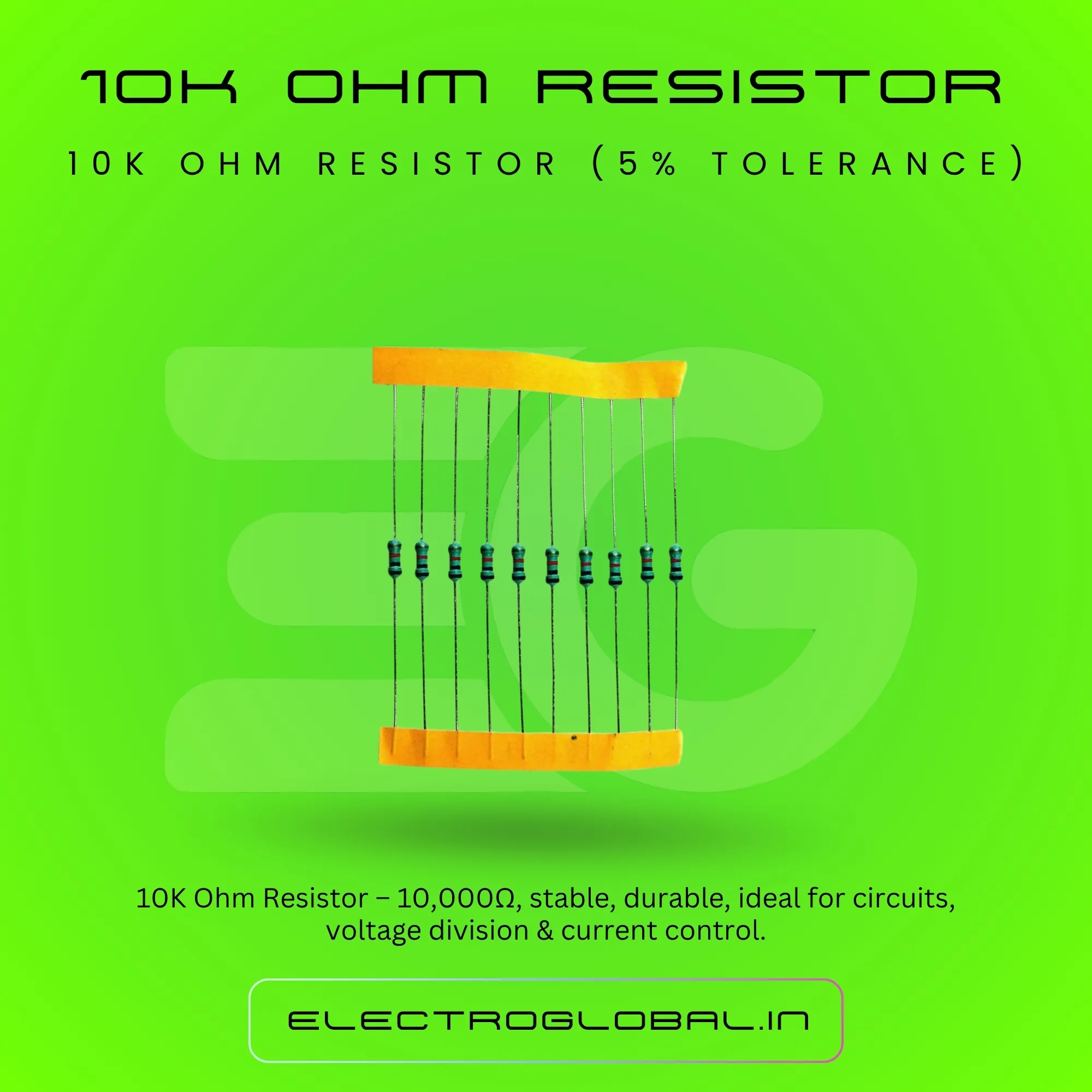 Discover the Reliable 10K Ohm Resistor for Your Electronics Needs alternate