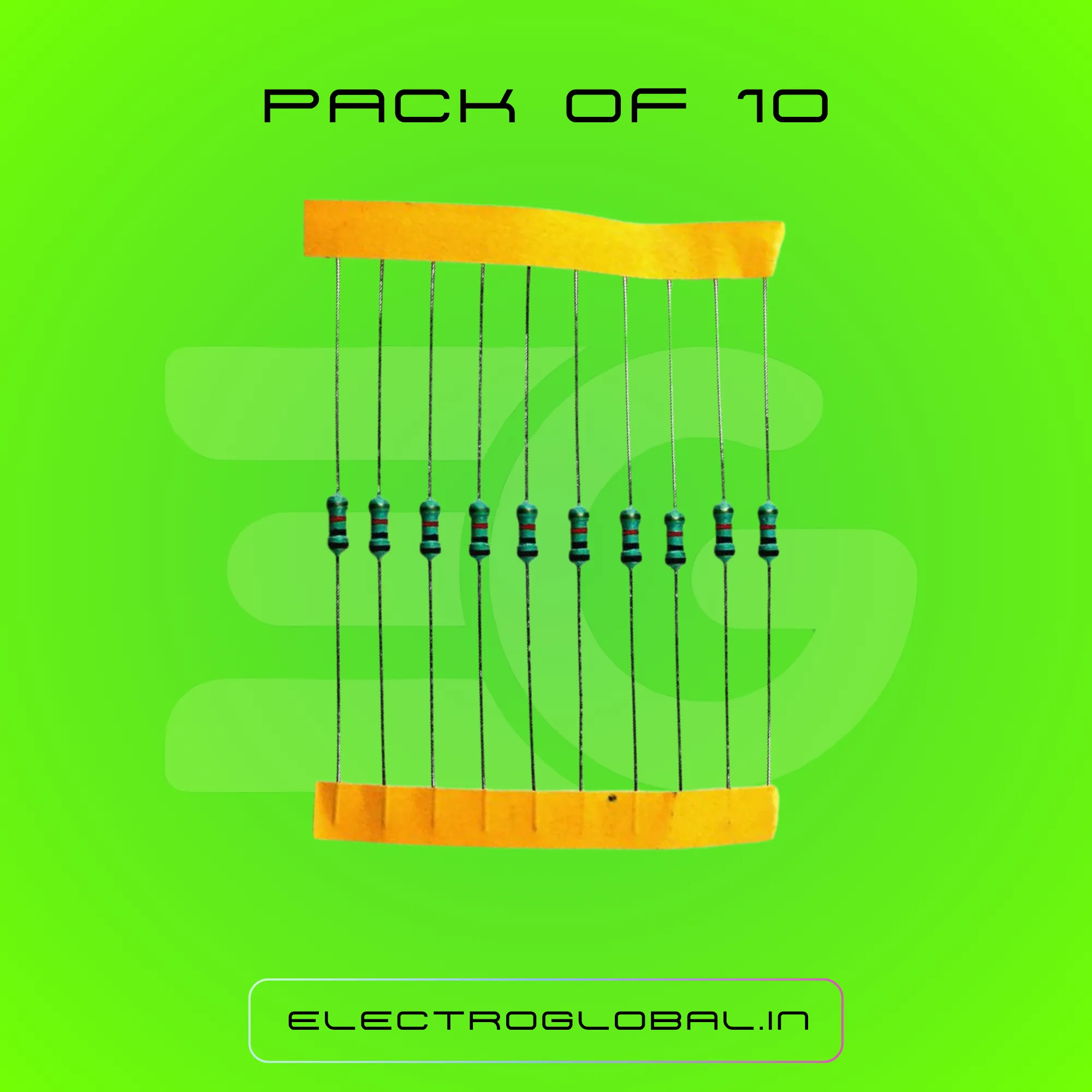 10K Ohm Resistor 1/4W Resistors with (5% Tolerance) – Reliable Component for Hobbyists, Students and DIY Electronics Projects 3
