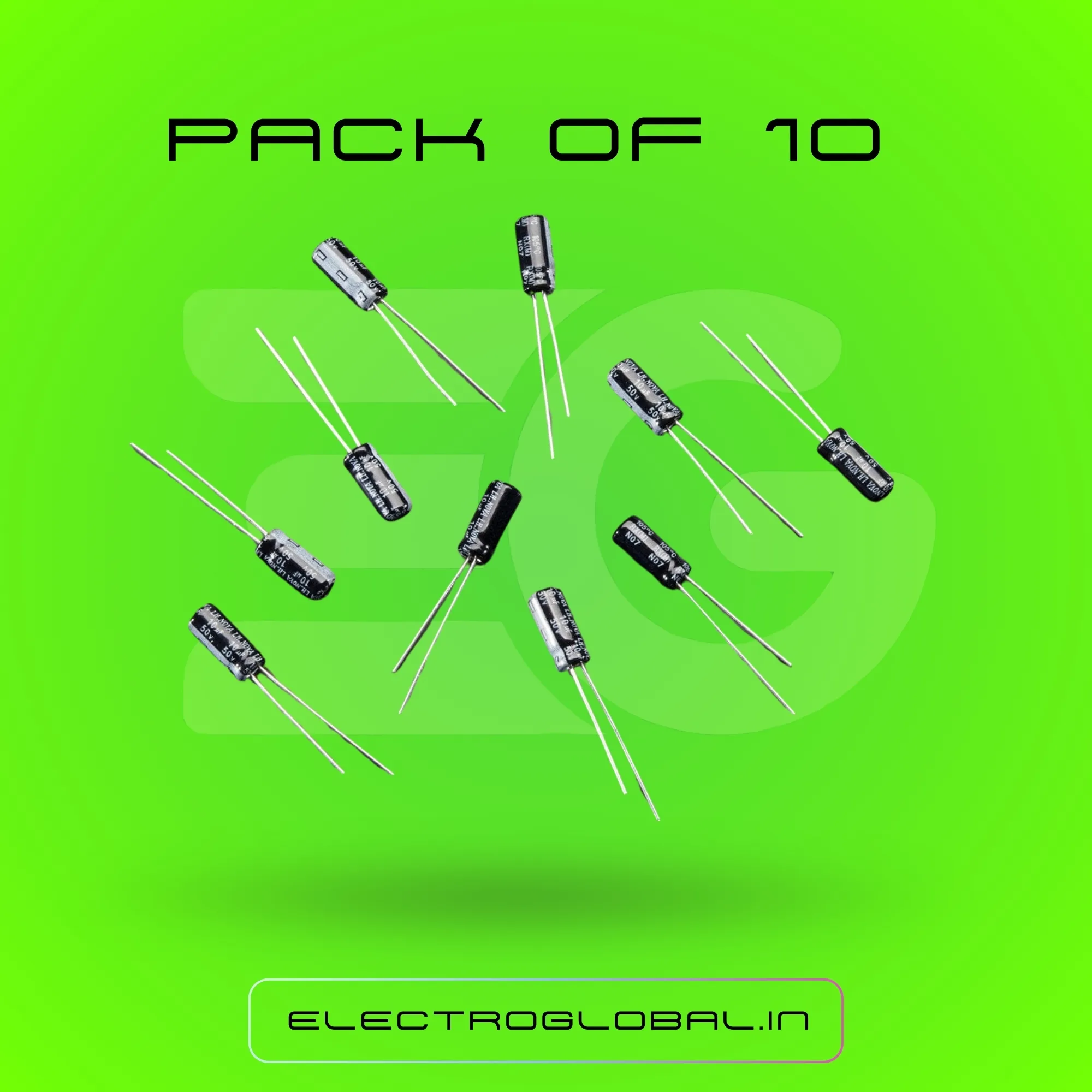 Original 10uF 50V Electrolytic Capacitor and Capacitor Types for Use 3