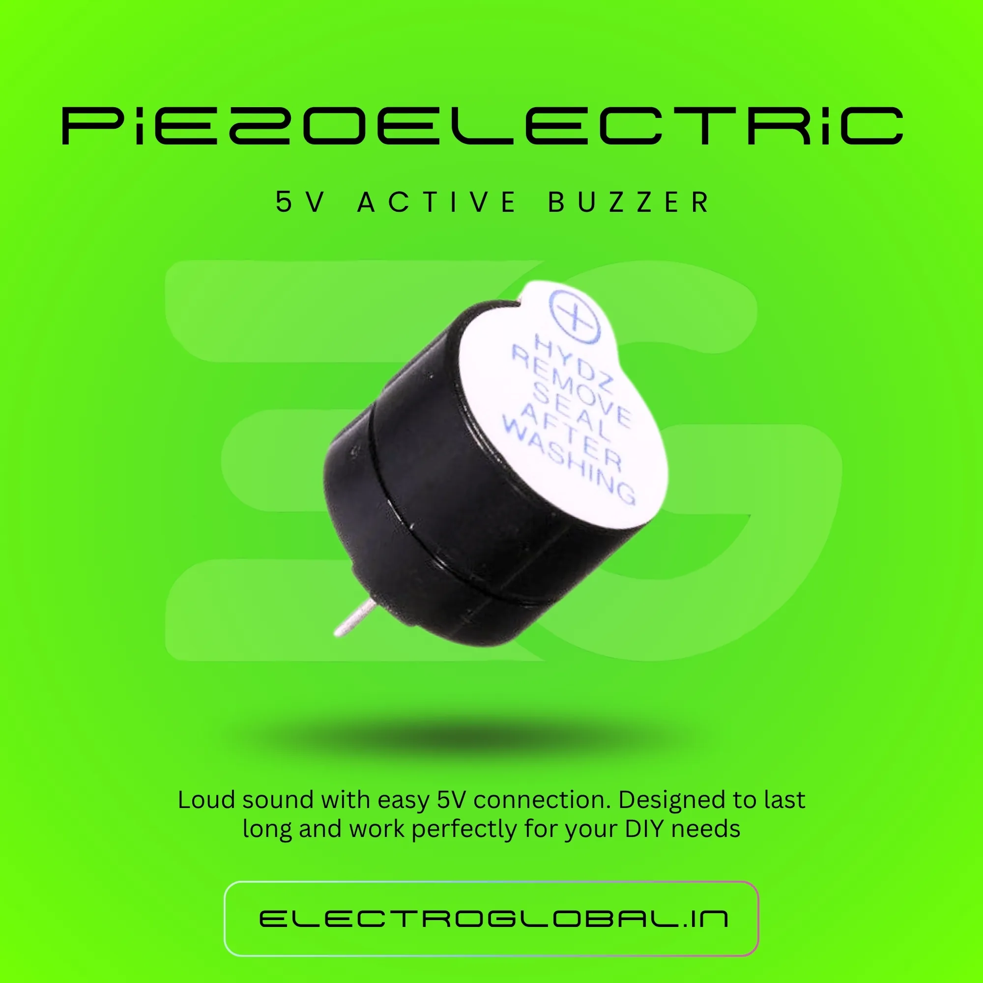 Small Piezoelectric Buzzer - 5V Active Buzzer for DIY Speaker Kit, Buzzer Price, Piezo Buzzer, and Piezoelectric Disc 2