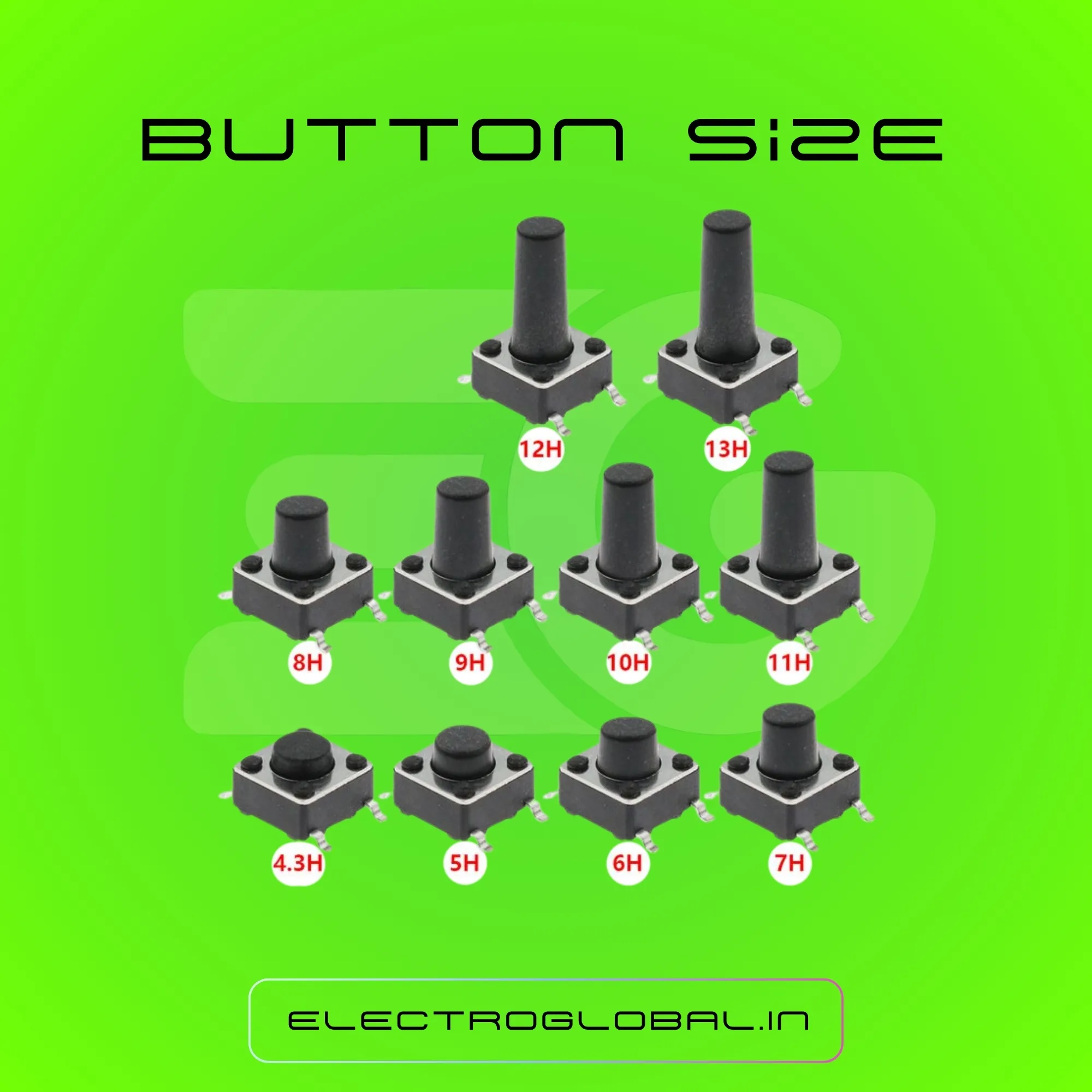 4-Pin Tactile Push Button Switch: Ideal for Projects, Buttons, Push Button Switches, and More 5