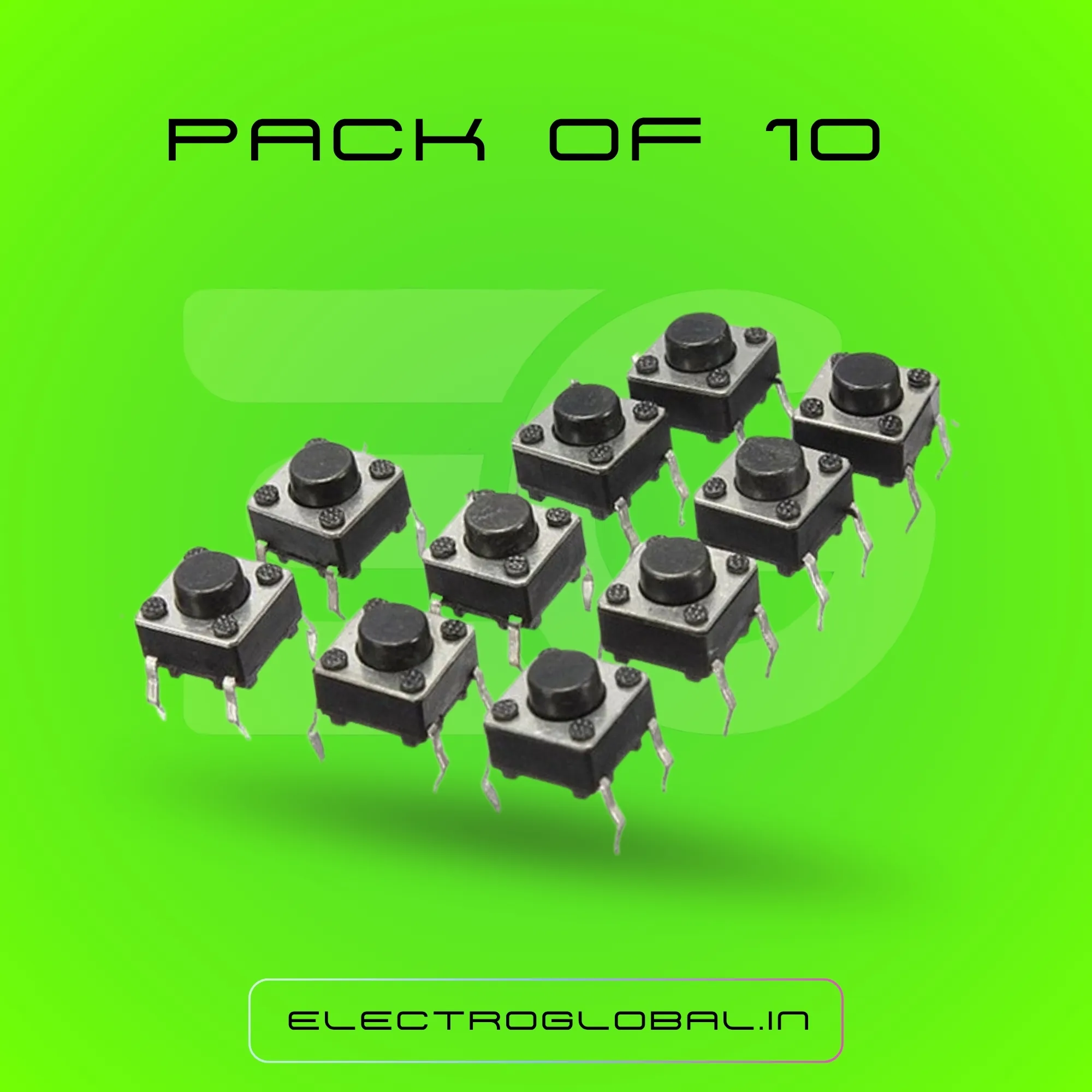 4-Pin Tactile Push Button Switch: Ideal for Projects, Buttons, Push Button Switches, and More 3