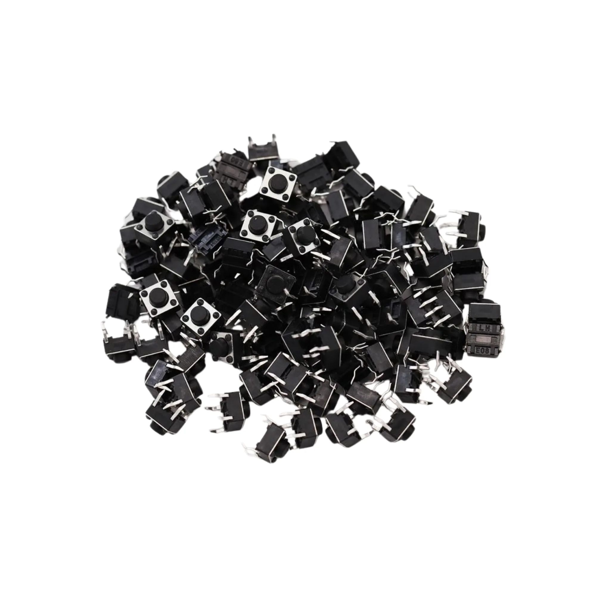 4 Pin Tactile Push Button Switch - Tactile Push Button, Push Button, Button, Push Button Switches For Arduino, Breadboard and PCB Projects