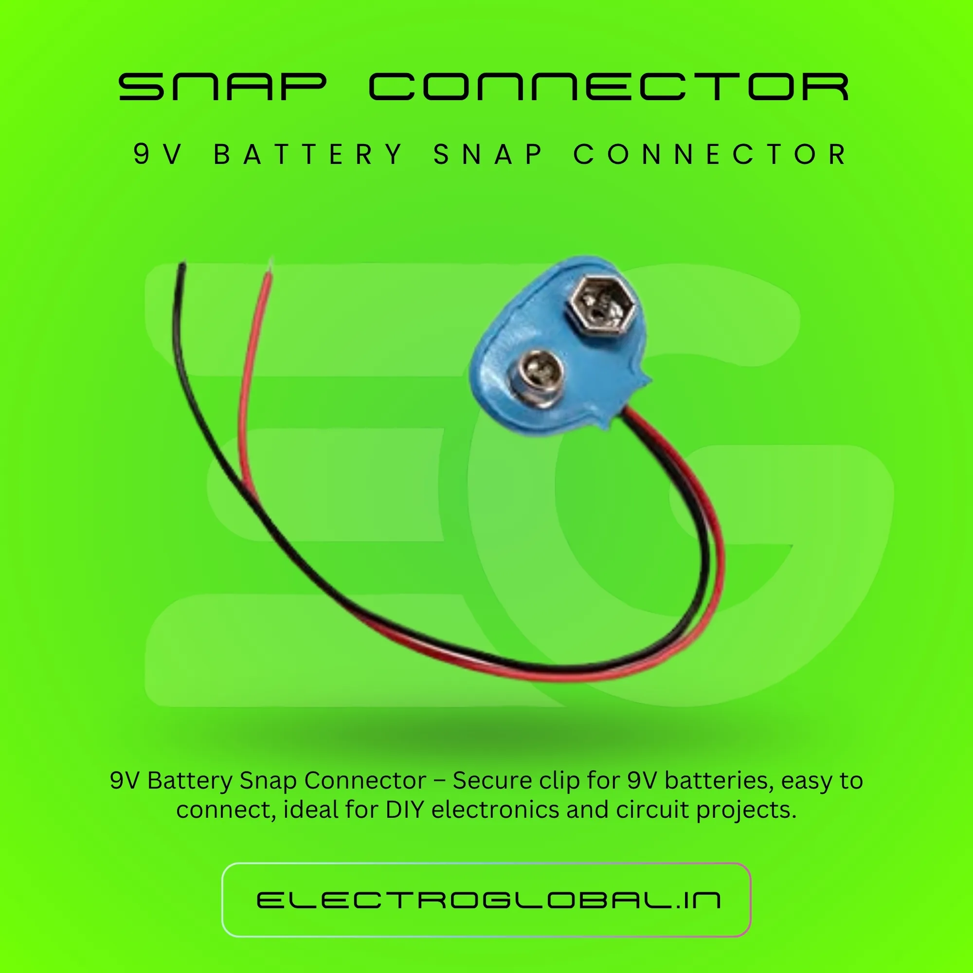 Explore Durable 9V Battery Snap Connector for Your 9V Battery Cell Needs | Perfect for 9V Battery Chargers & More 2