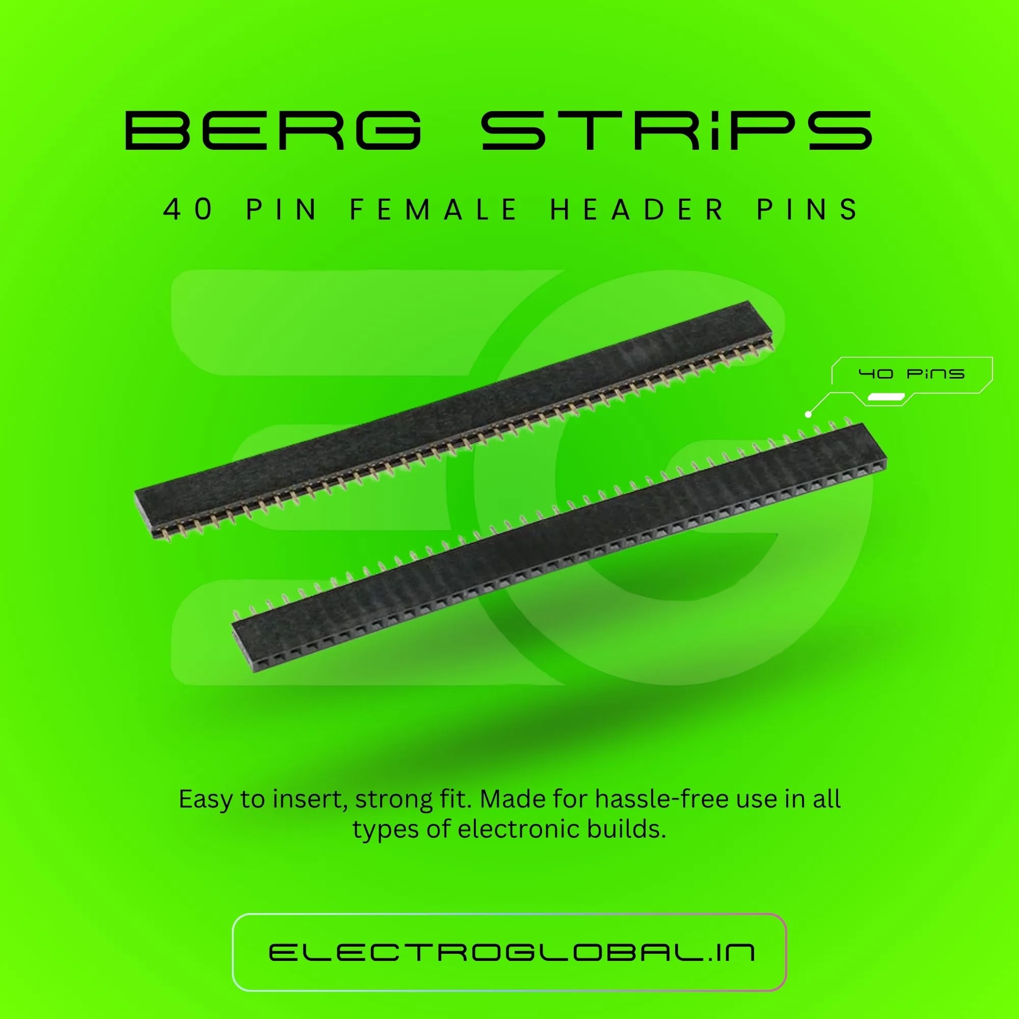 40 Pin Straight Female Header Pins for Reliable Connections 3