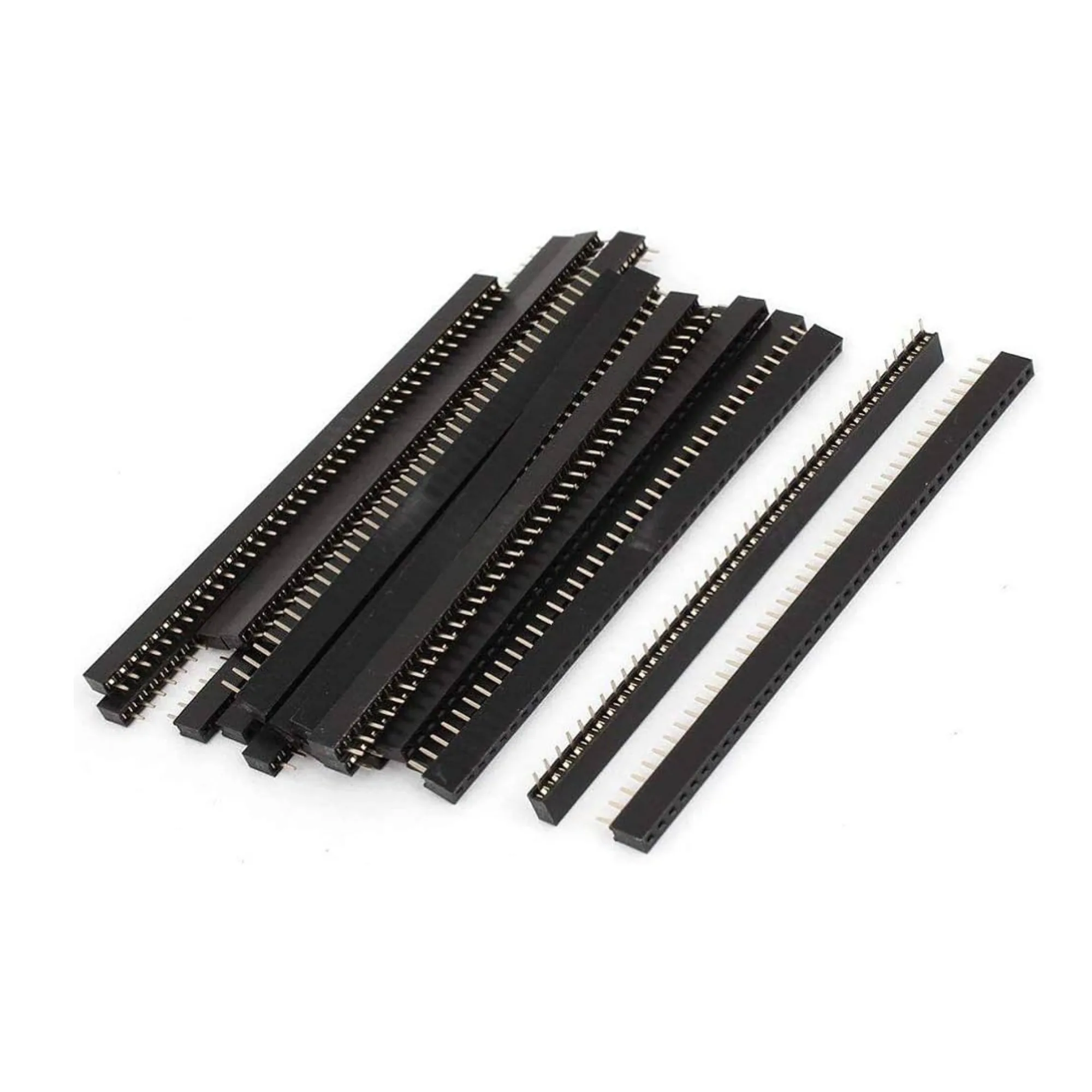 40 Pin Straight Female Header Pins for PCB Board Kit, Compatible with Pin Board, Female Wire Connector and Pins 1