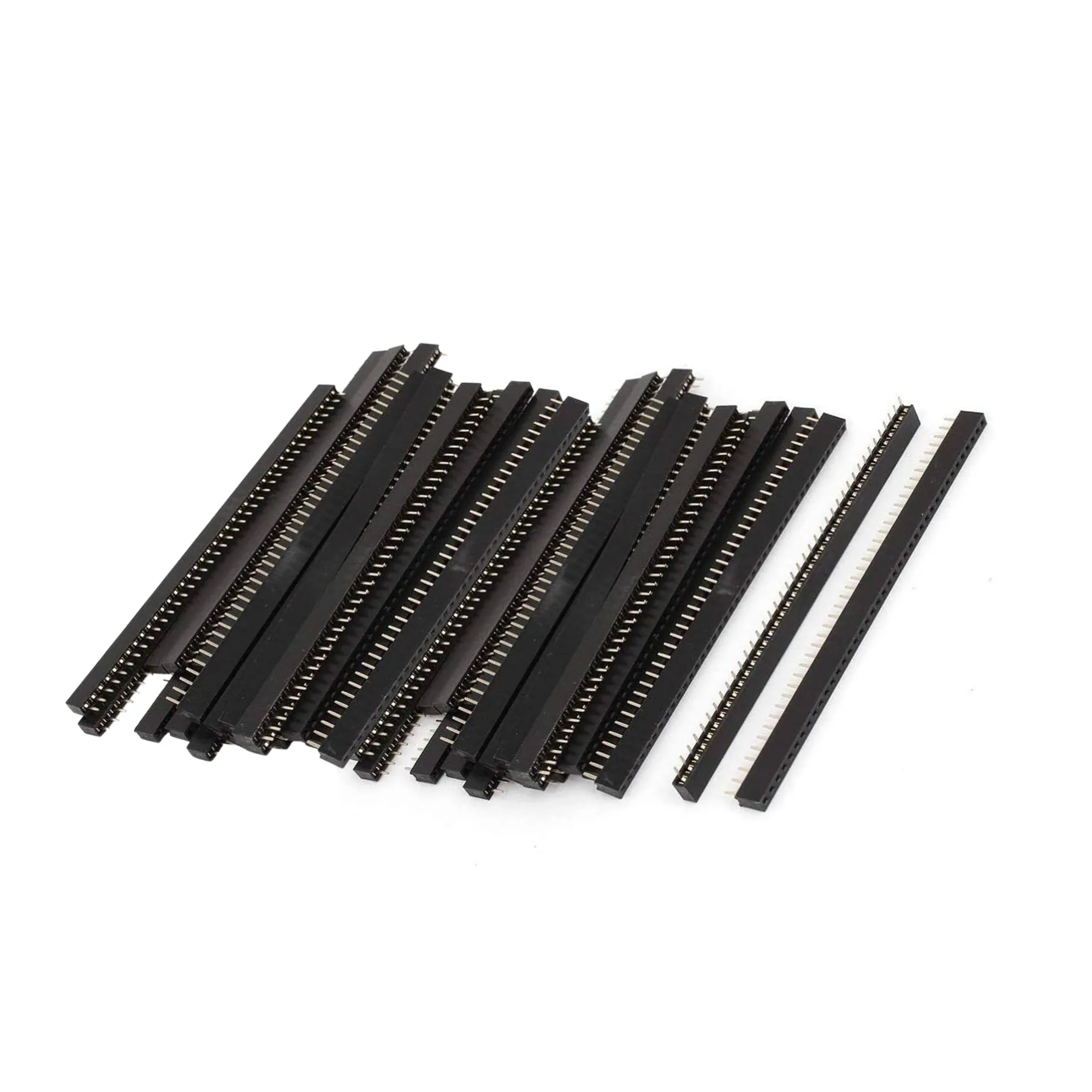 40 Pin Straight Female Header Pins for PCB Board Kit, Compatible with Pin Board, Female Wire Connector and Pins