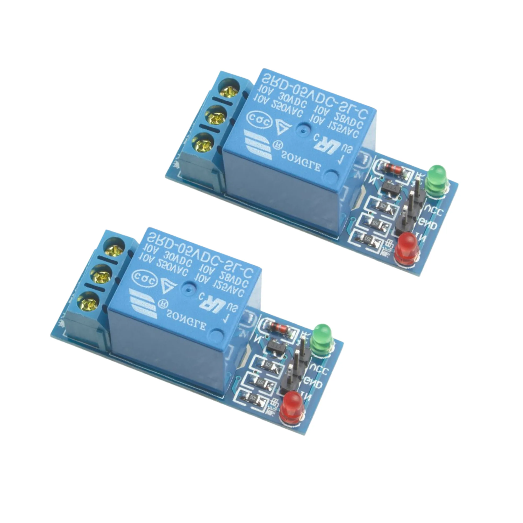 1 Channel Relay Module 5V, Single Channel Relay Board for Arduino, ESP8266 and ESP32 - Electrical Load Control Switch for Automation (Pack of 2) 1