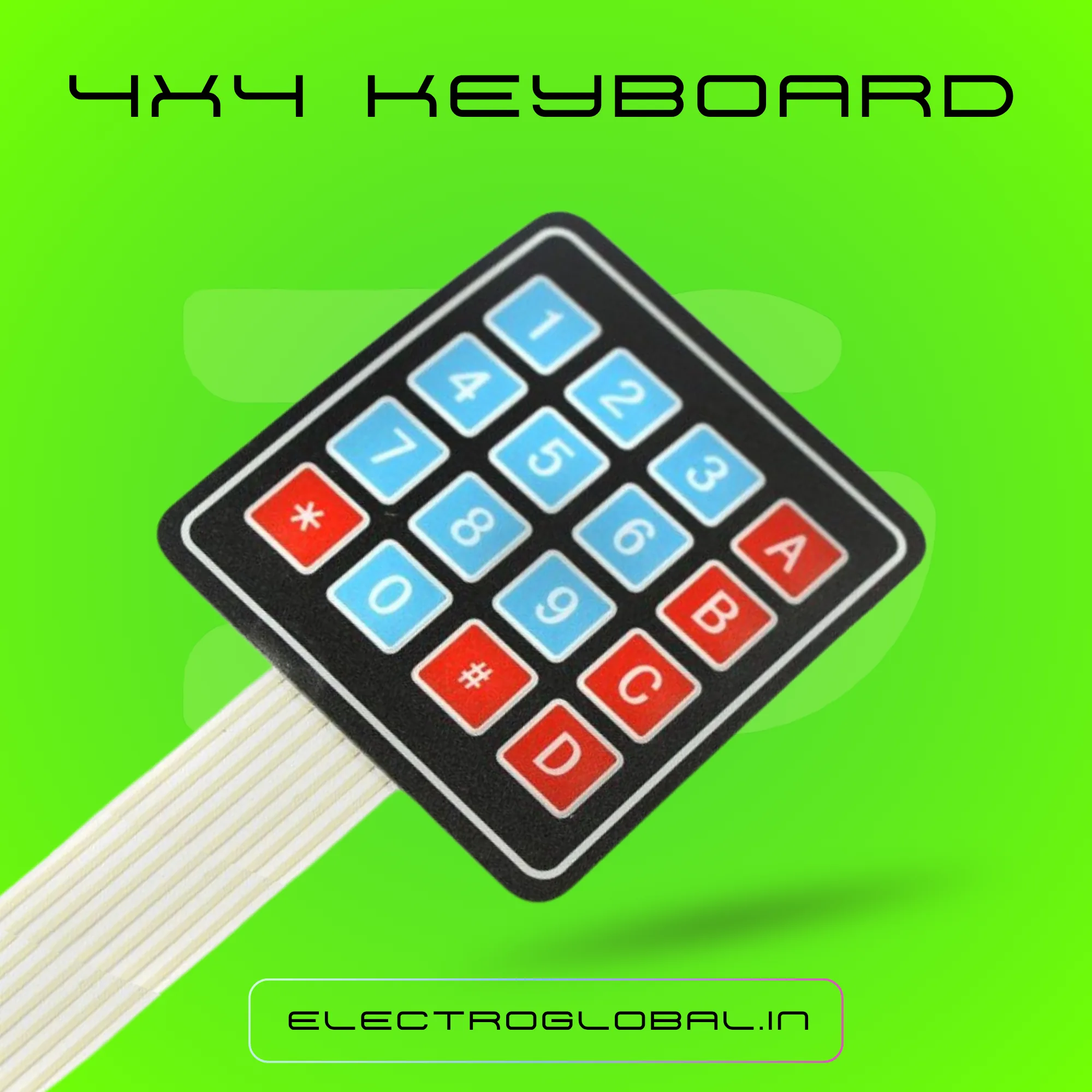 4x4 Matrix Membrane Type Keypad for Arduino and Electronics Projects 2