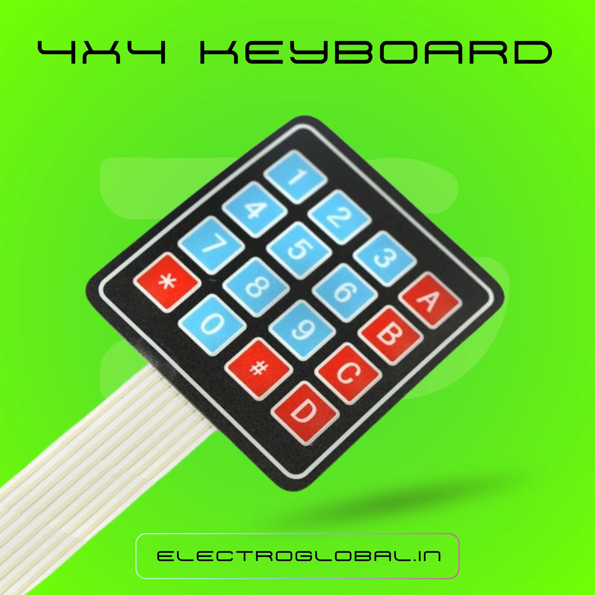 Discover the 4x4 Matrix Membrane Type Keypad for Arduino Kits - Perfect for Robotics Projects and Numeric Input, Enhancing Your Interactive Panel 4
