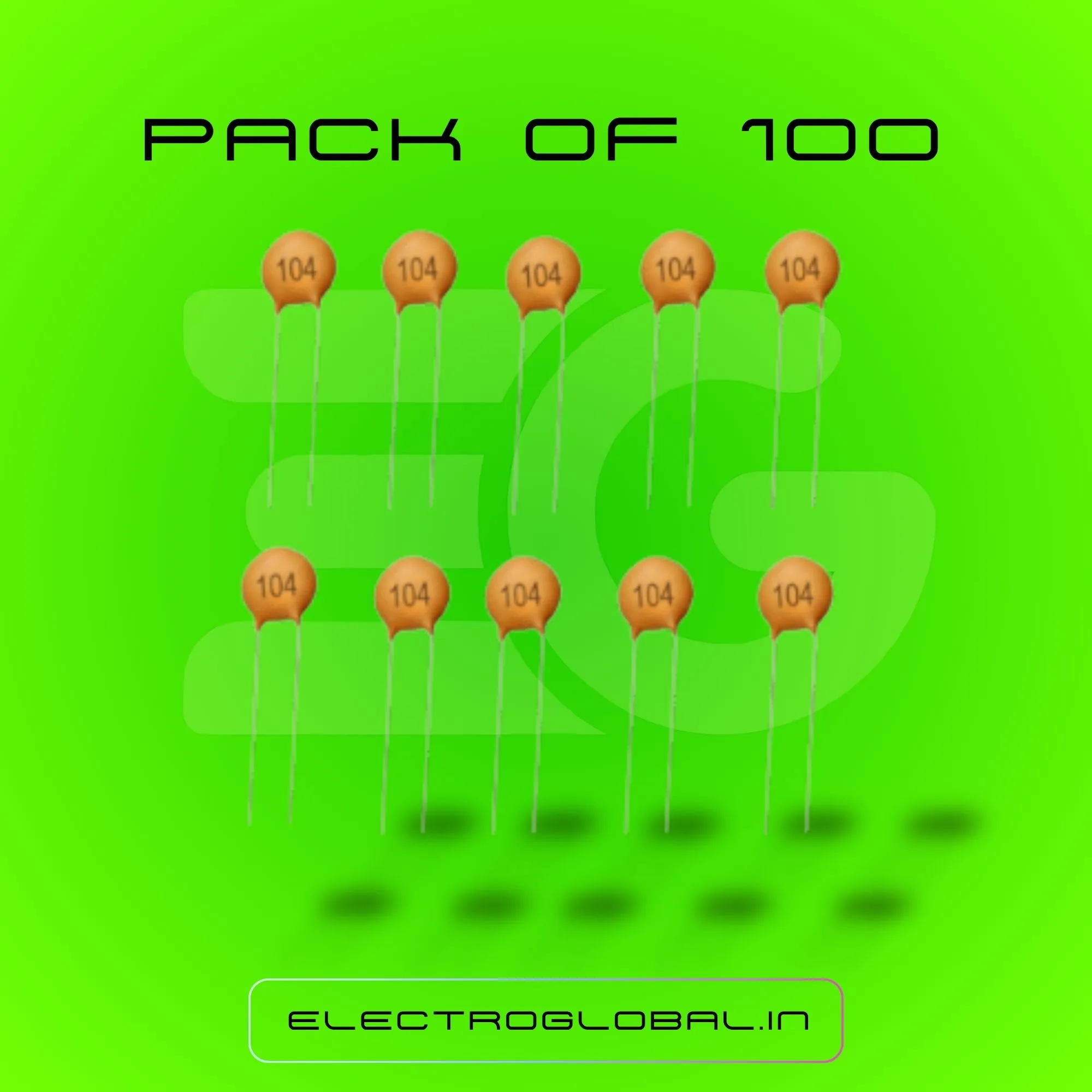 Original 100000 pF (0.1uF) Ceramic Capacitor - Reliable Electronic Component 2