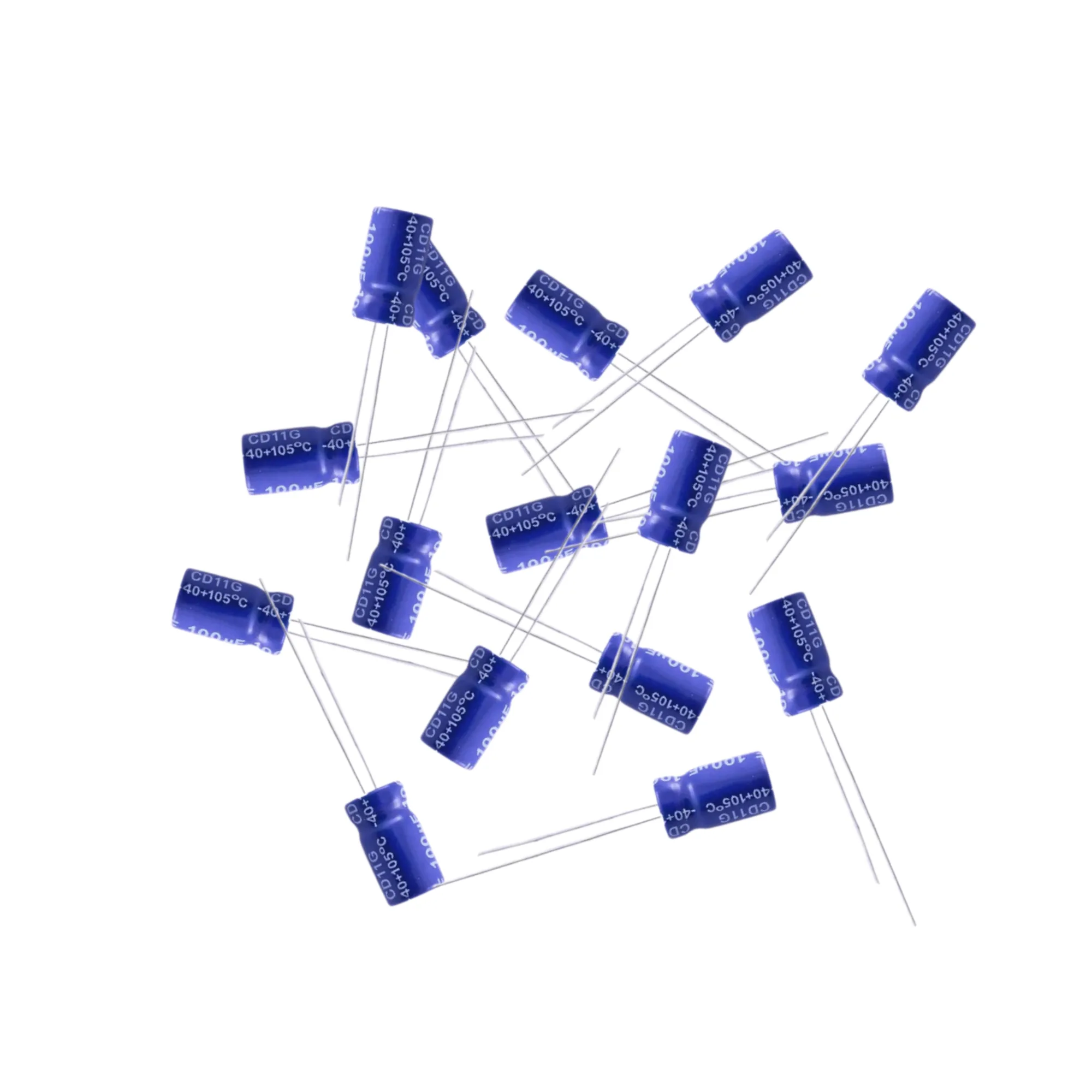 100uF 25V Radial Electrolytic Capacitor, Polarized Capacitor, Capacitor Unit for Charging and Discharging - Amplifier, Power Supply