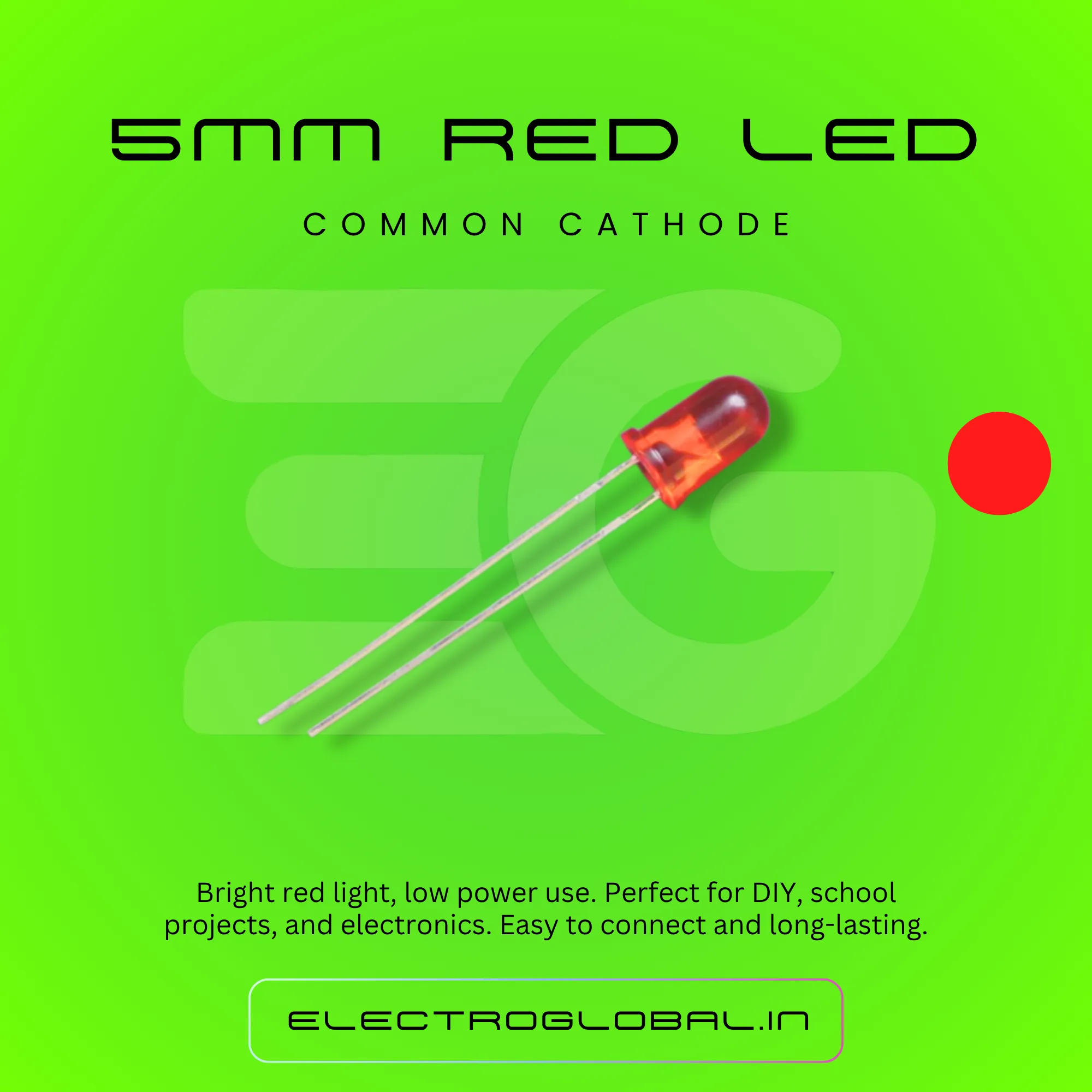 Explore 5mm Red LED Lights: Ideal for Home and Car Projects, Flashlights & More | Bright Small LED Lights for Every Need 2