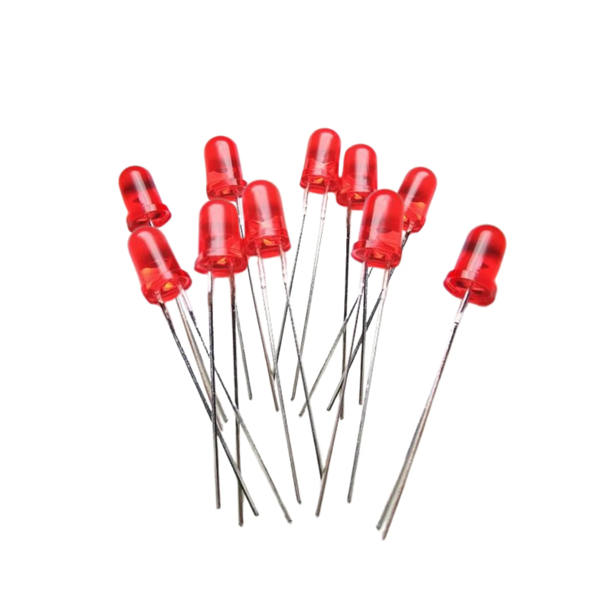 Explore 5mm Red LED Lights: Ideal for Home and Car Projects, Flashlights & More | Bright Small LED Lights for Every Need