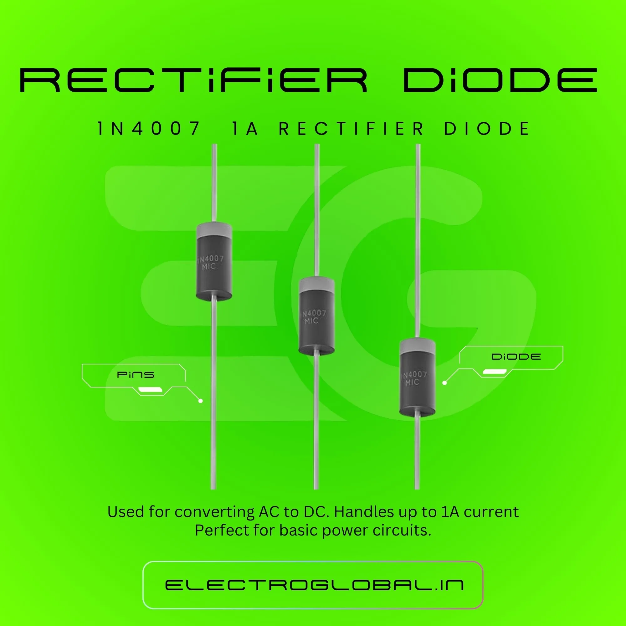 1N4007 General Purpose Rectifier Diode for Reliable Performance 3
