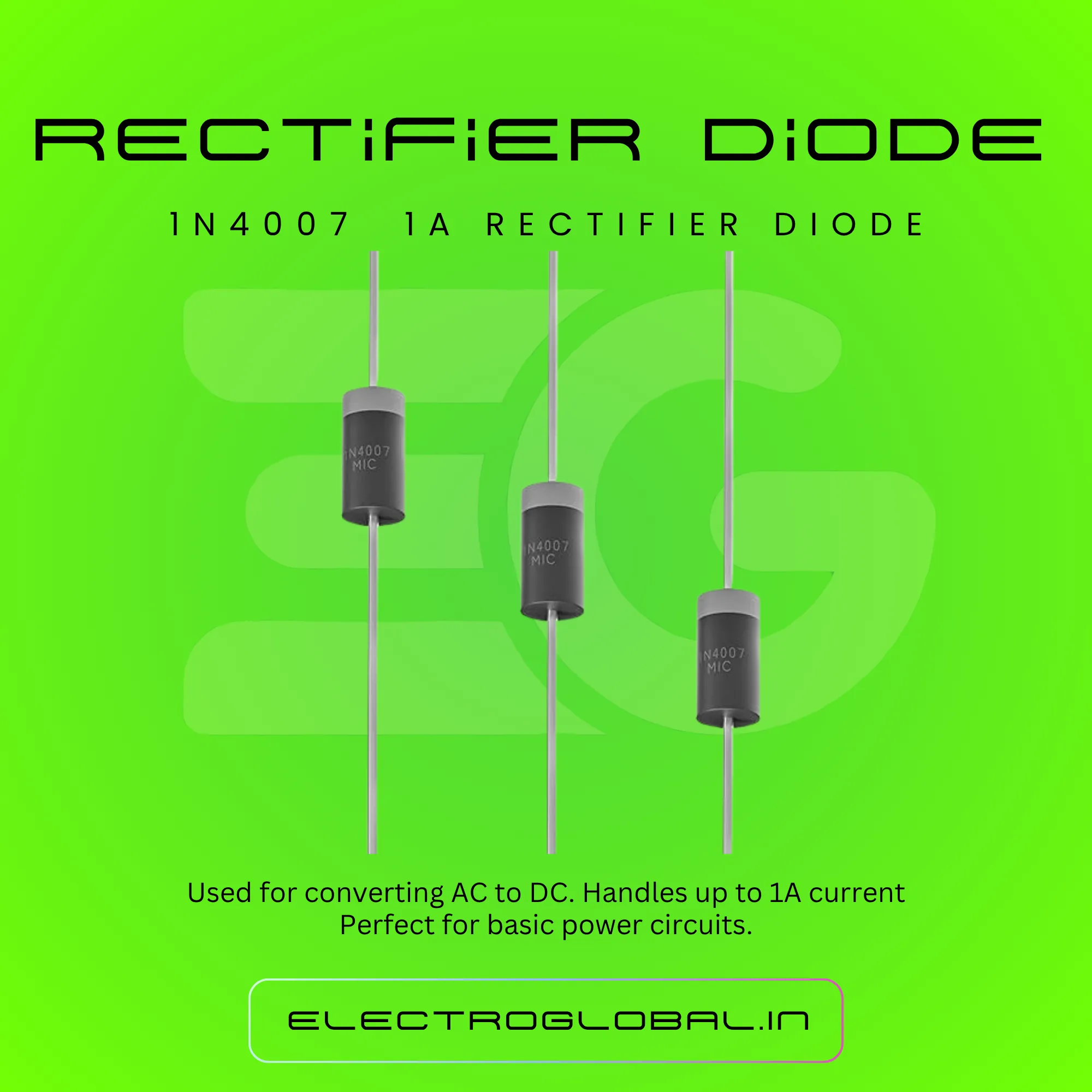Explore the 1N4007 Diode: A Reliable Electrical Rectifier with Versatile Applications alternate