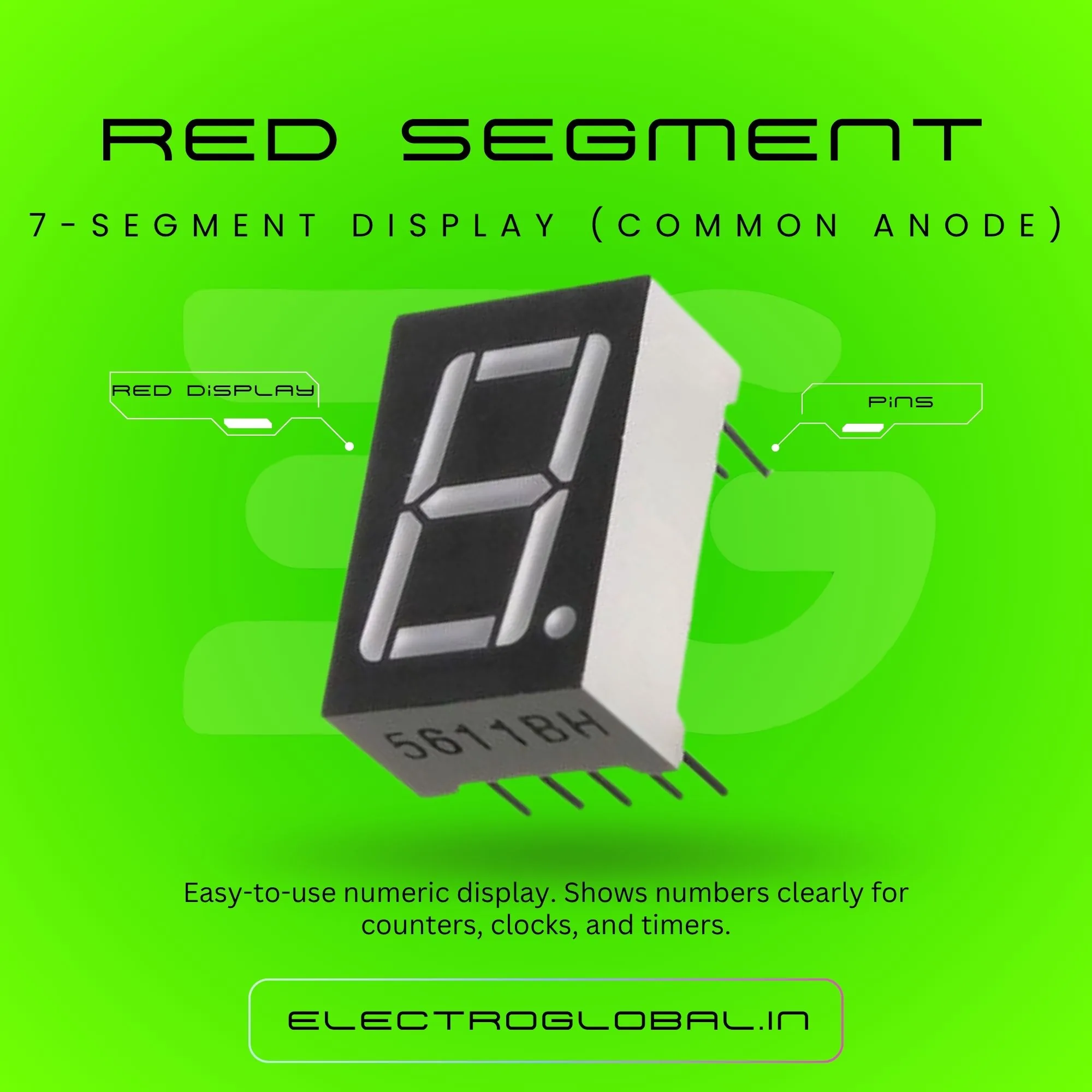 7-Segment Display - Red: Ideal for Arduino Projects 3