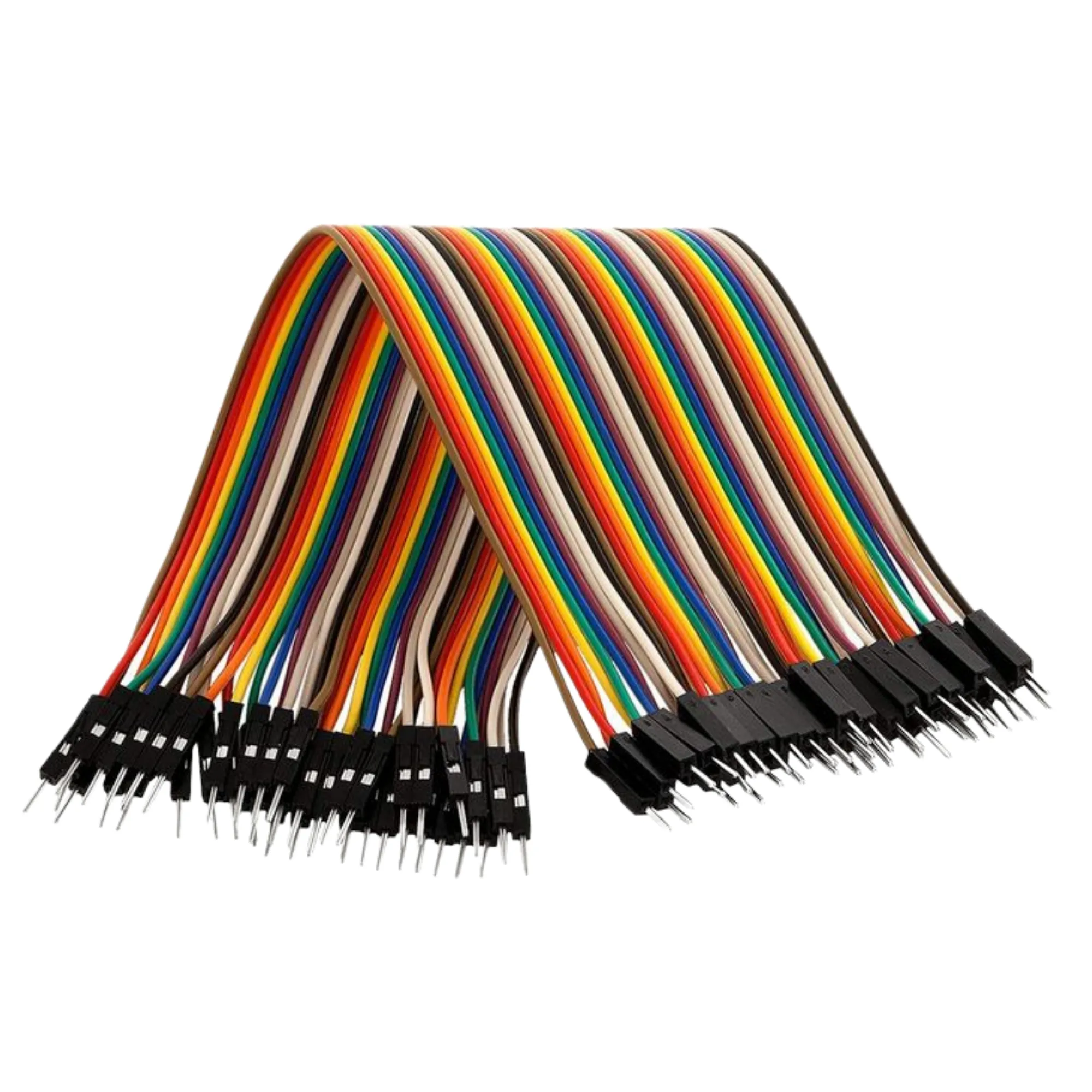 Male to Male Jumper Wires for Breadboard Circuit Connections and Prototyping | Used with Sensors, Modules, Development Boards and Circuit Testing Wires