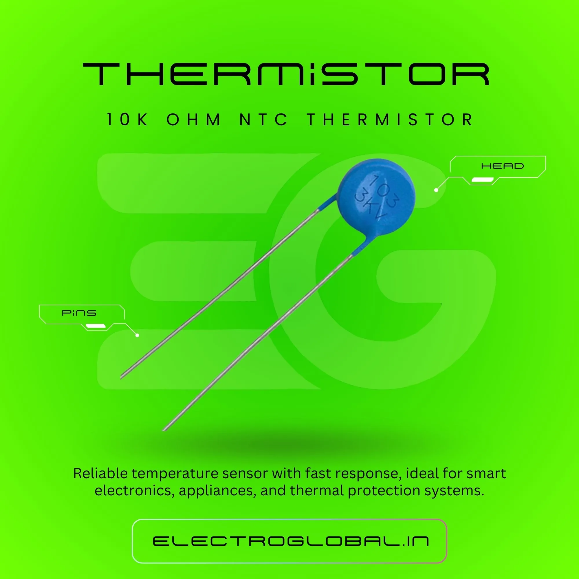 NTC Thermistors and Resistance Temperature Sensors from ElectroGlobal 3