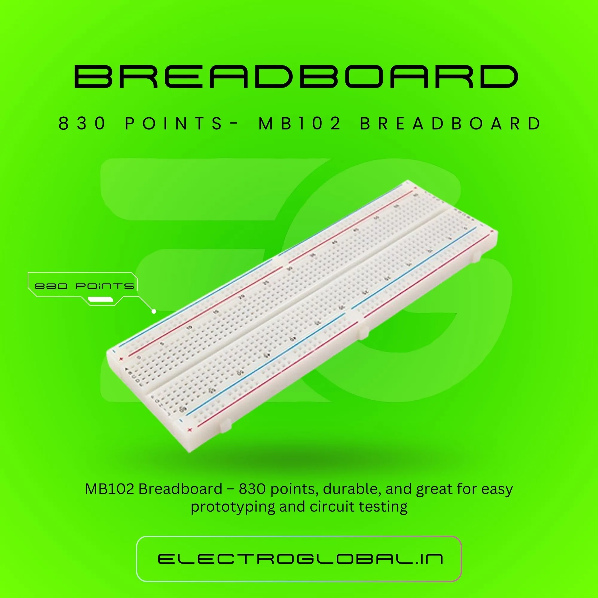 MB102 Colored Breadboard for Easy Circuit Building and Prototyping 4