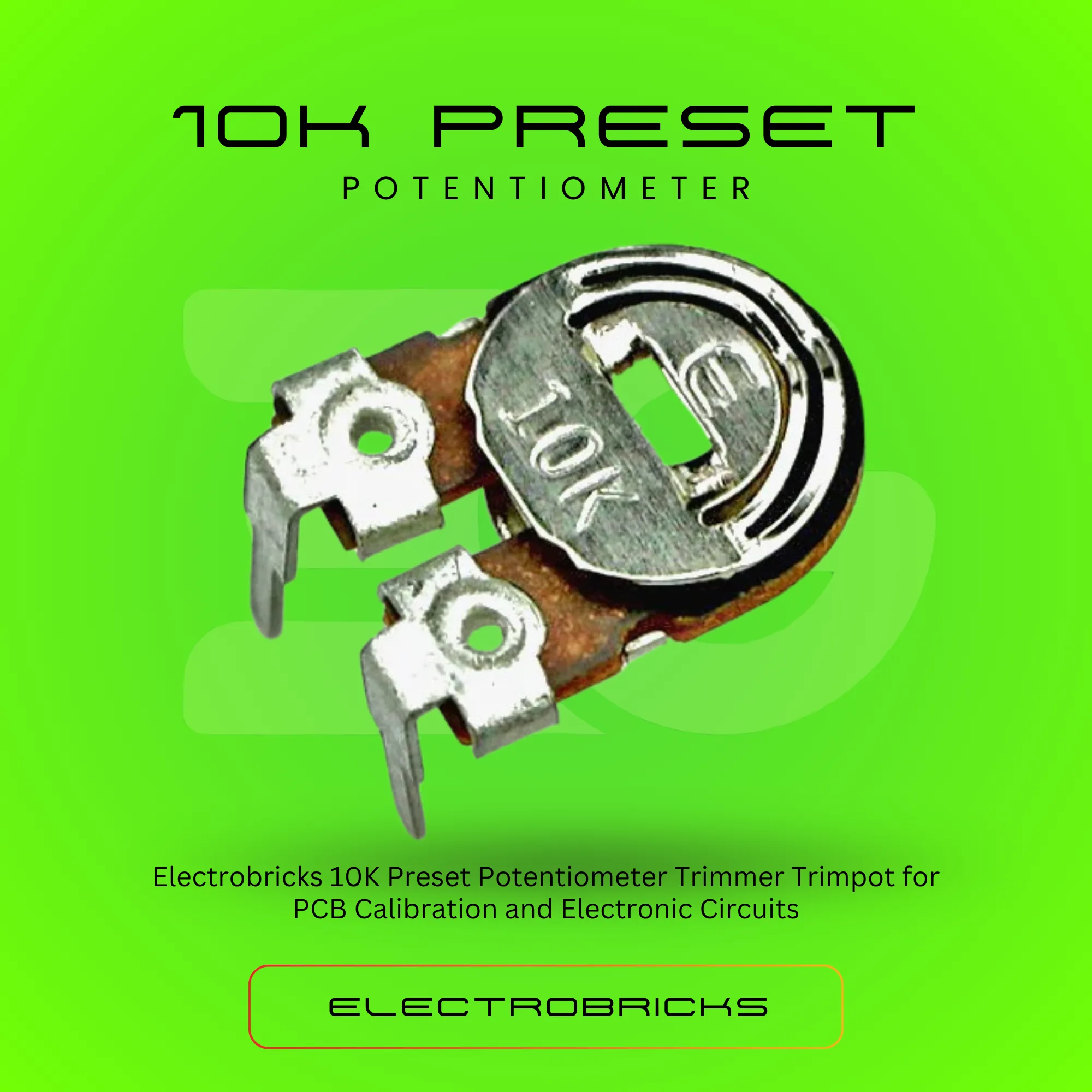 10K Preset Potentiometer for Electronic Circuit Adjustments 3