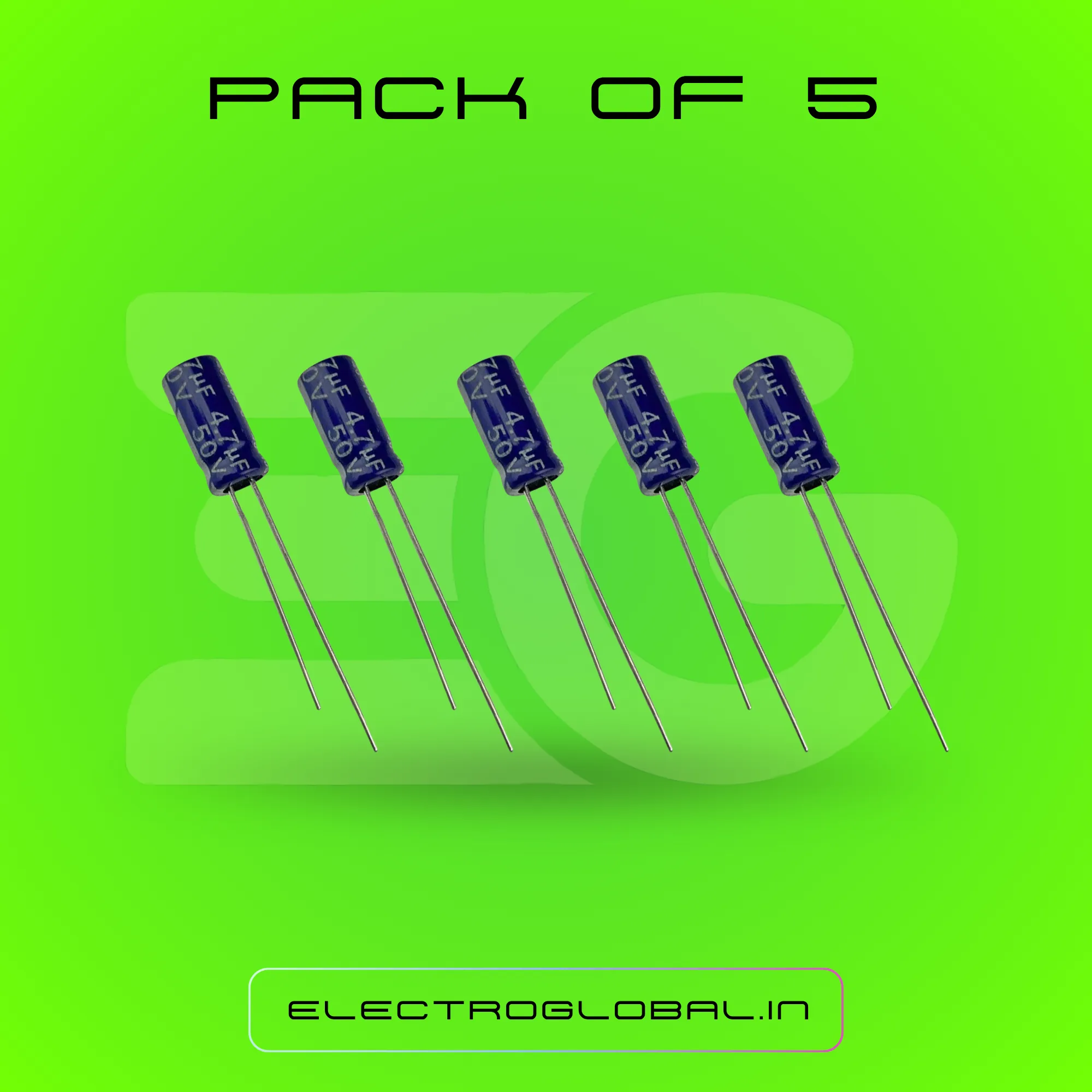 4.7uF 50V Electrolytic Capacitor for Reliable Circuit Performance alternate