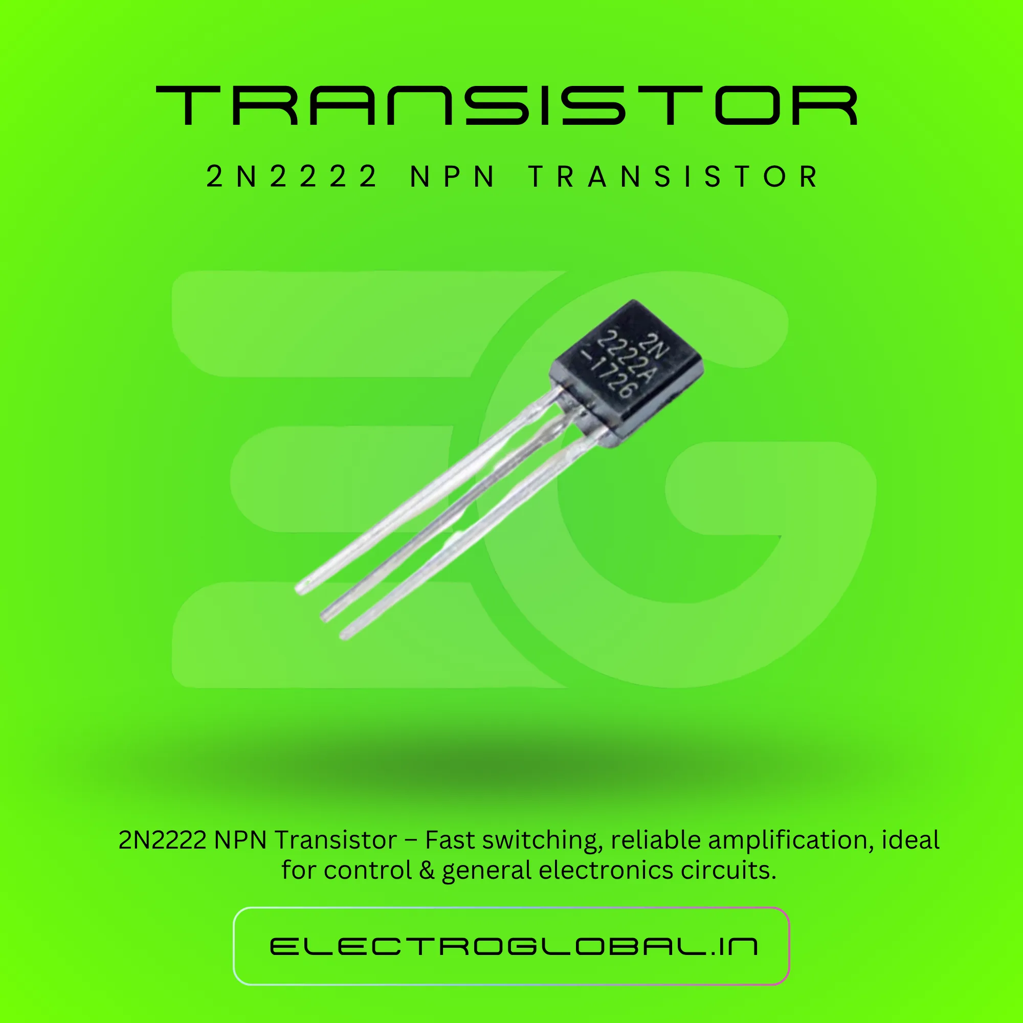 2N2222 NPN Switching Transistor for Electronics Kit | Electronic Components | NPN Transistor | 2N2222 Transistor | Transistor alternate
