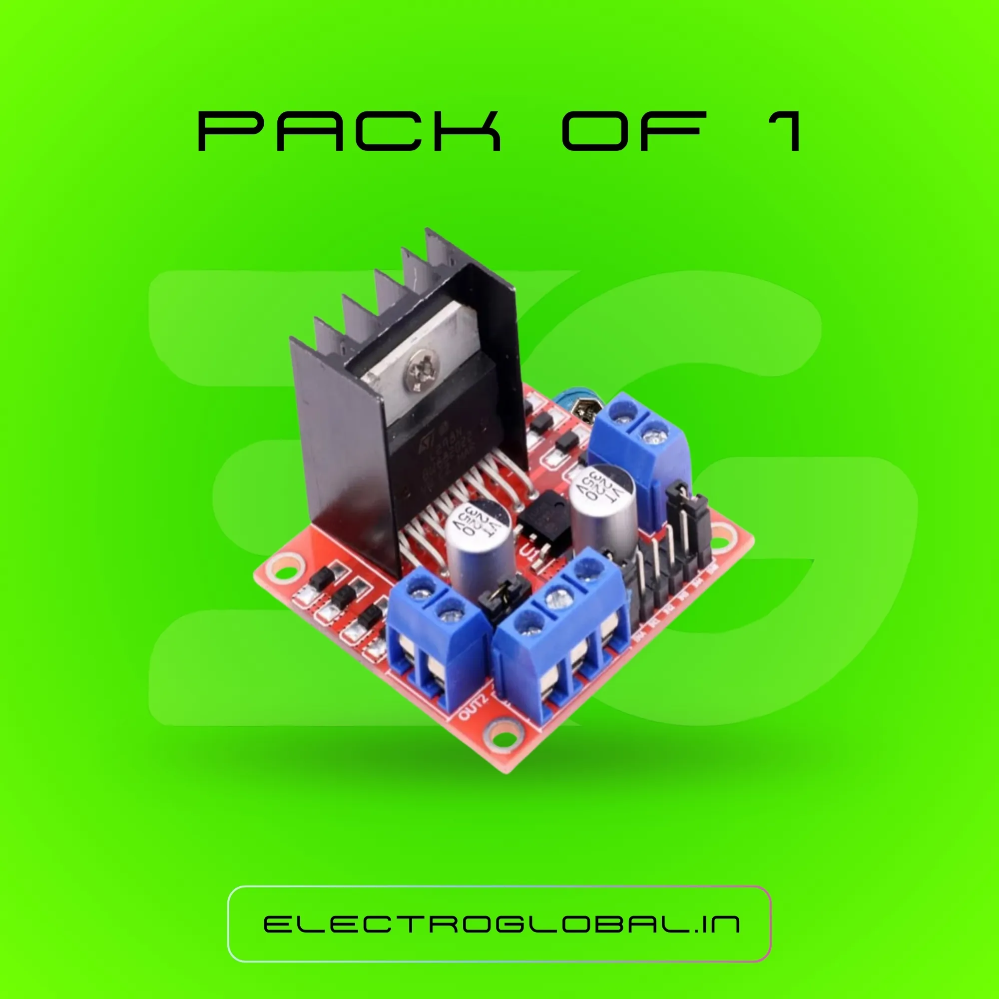 L298N 2A Based Motor Driver Module for DC Motor Control, L298N Motor Driver and Controller, Perfect for Arduino and Motor Driver Applications alternate