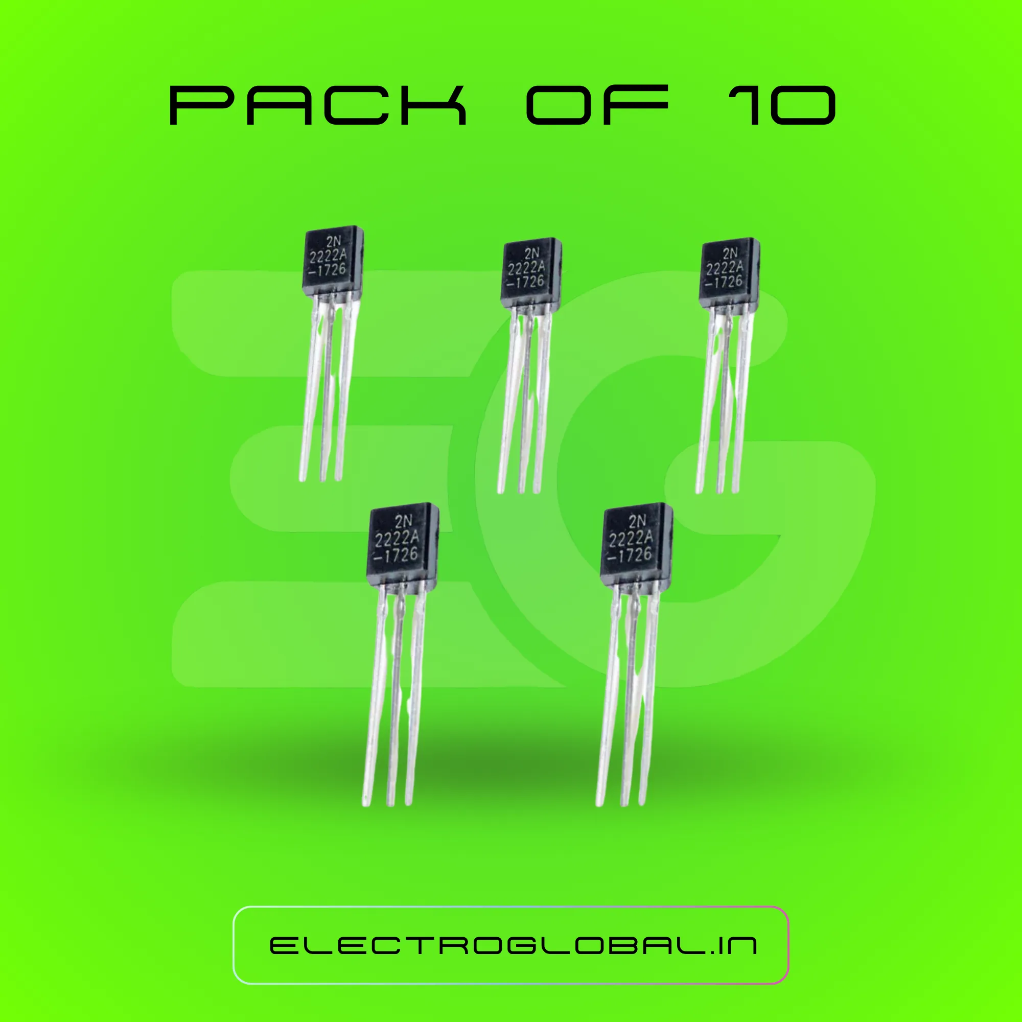 2N2222 NPN Switching Transistor for Electronics Kit | Electronic Components | NPN Transistor | 2N2222 Transistor | Transistor 3