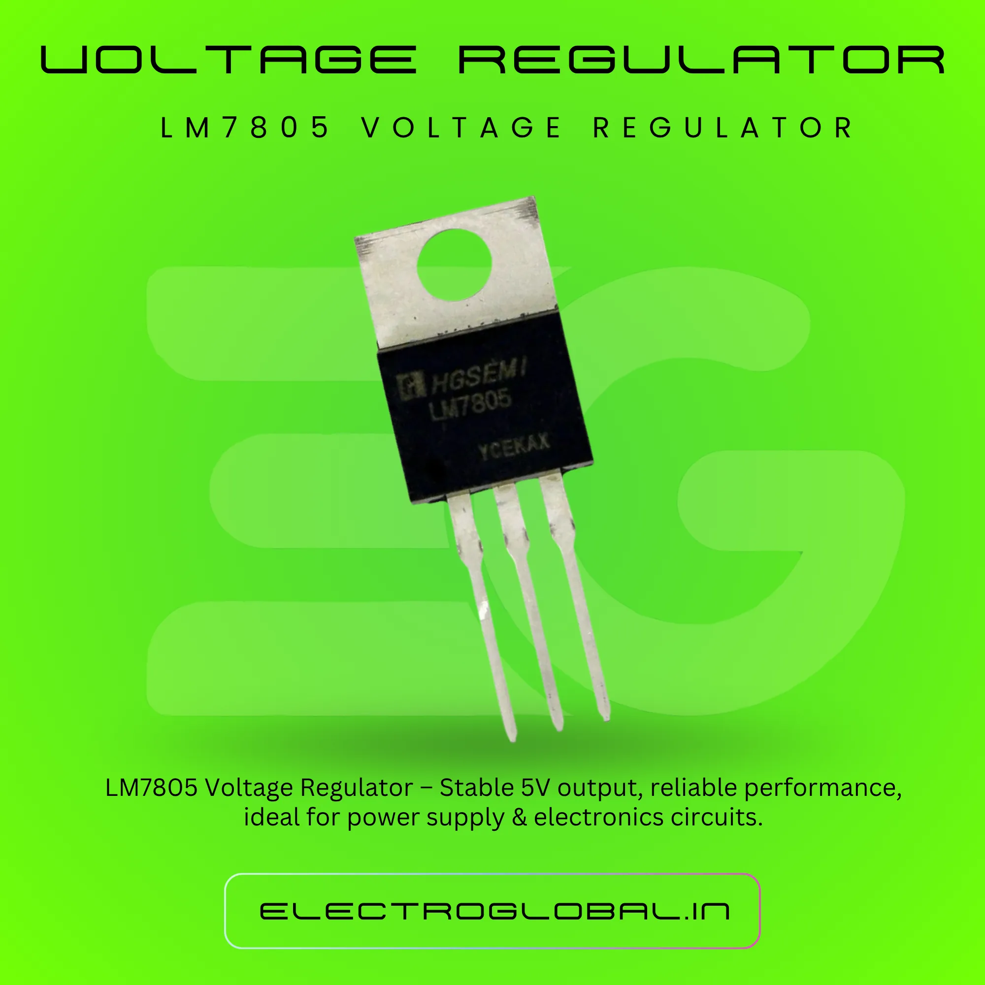 LM7805 Voltage Regulator - Reliable 5V Power Supply IC for Electronics 3