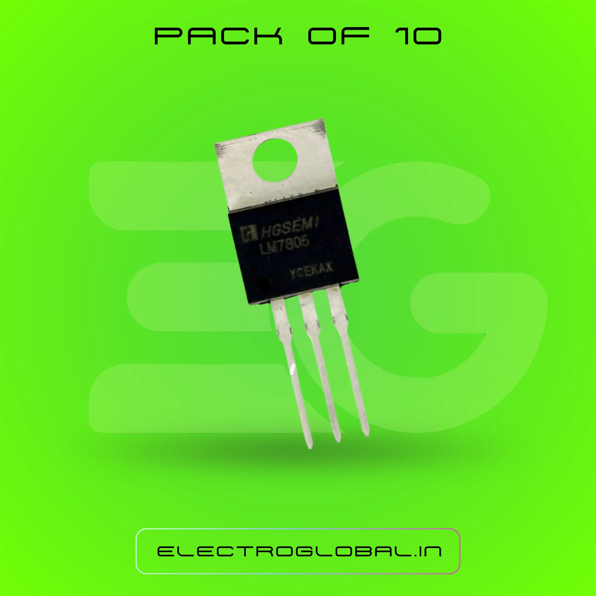 LM7805 Voltage Regulator - Reliable 5V Power Supply IC for Electronics 2