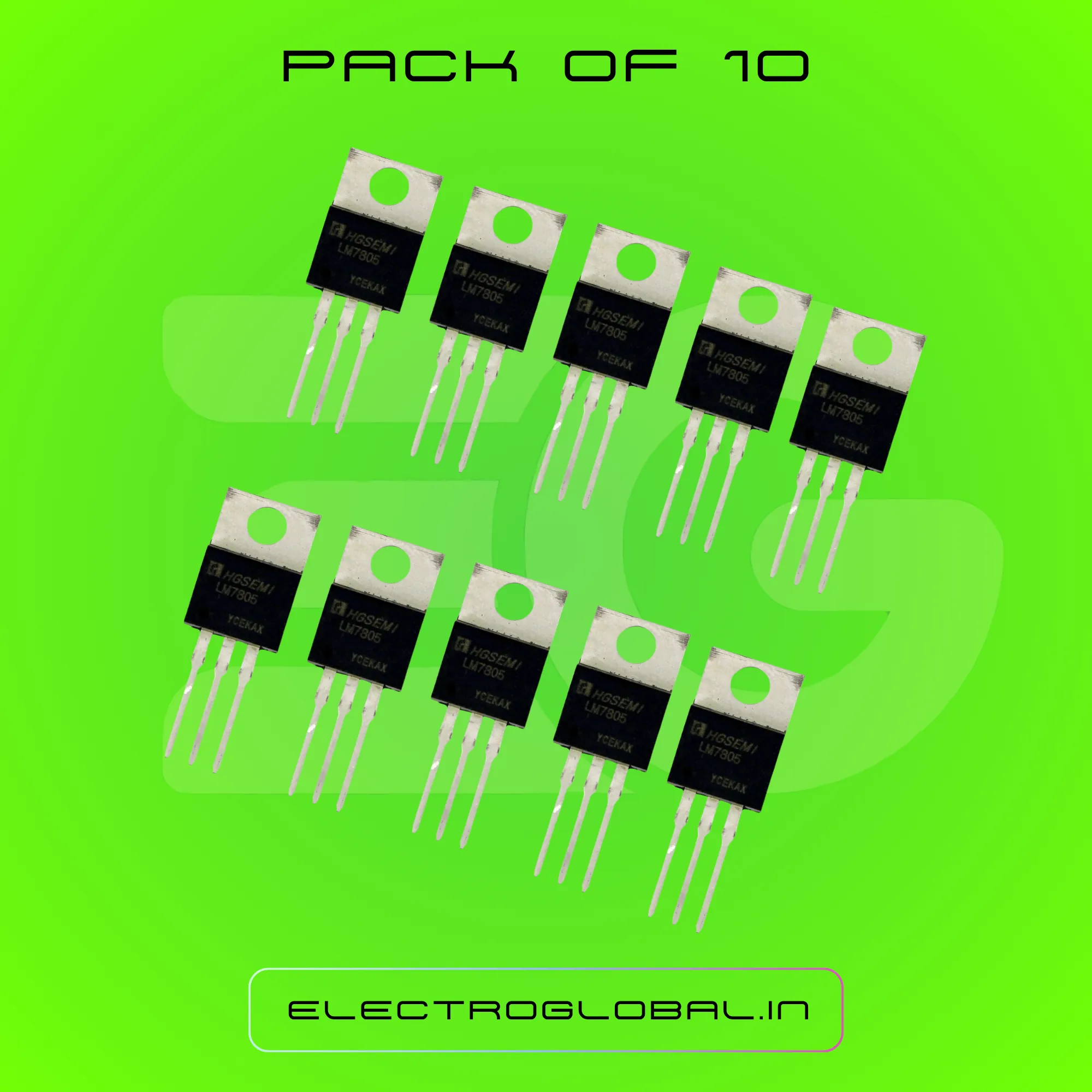 LM7805 Voltage Regulator IC: Reliable DC Voltage Regulator for All Your Electronics Needs - 5V Voltage Regulator Features 3