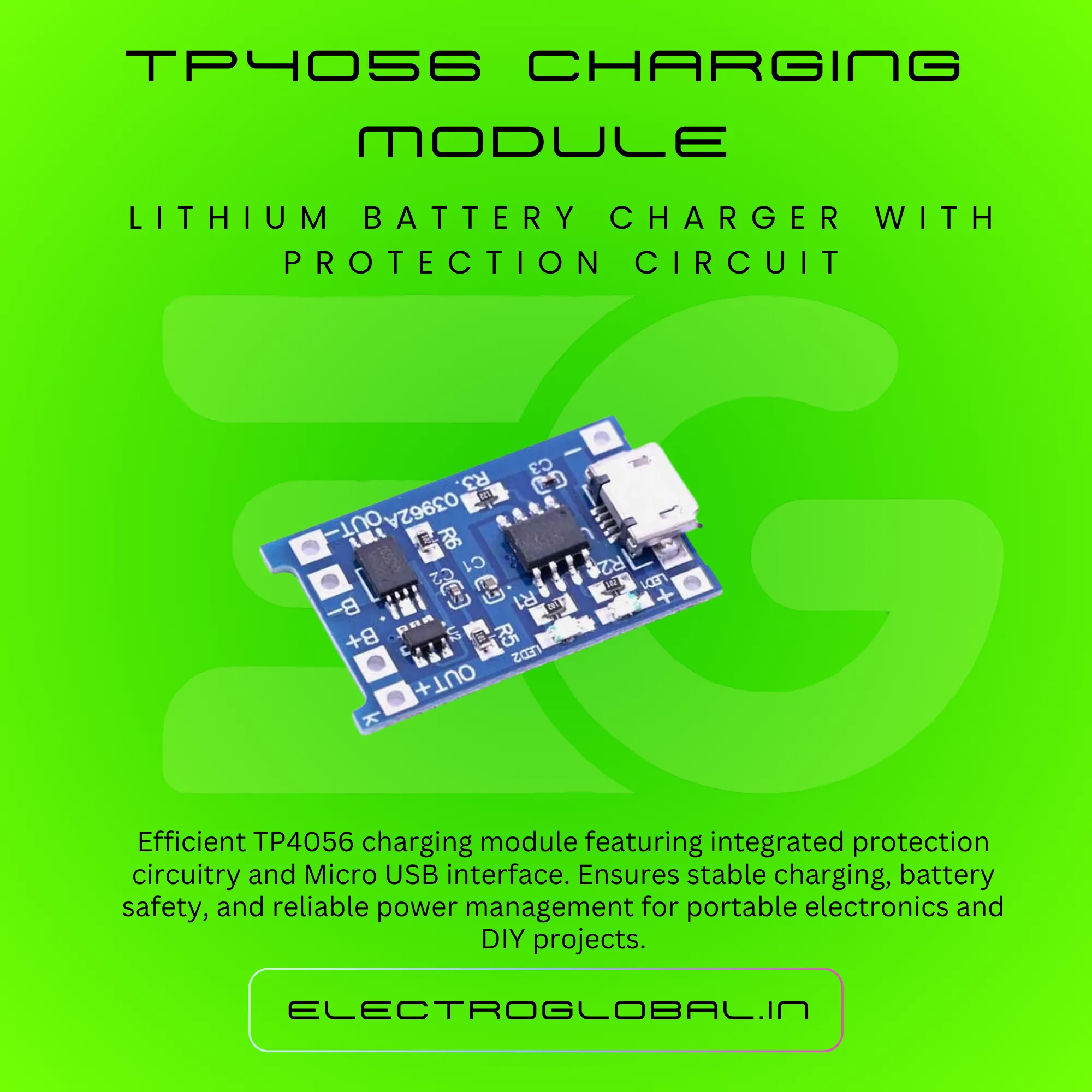 TP4056 Charging Module for DIY Power Bank - Lithium Ion Battery Charger Module and Charging Module for Efficient Use 2