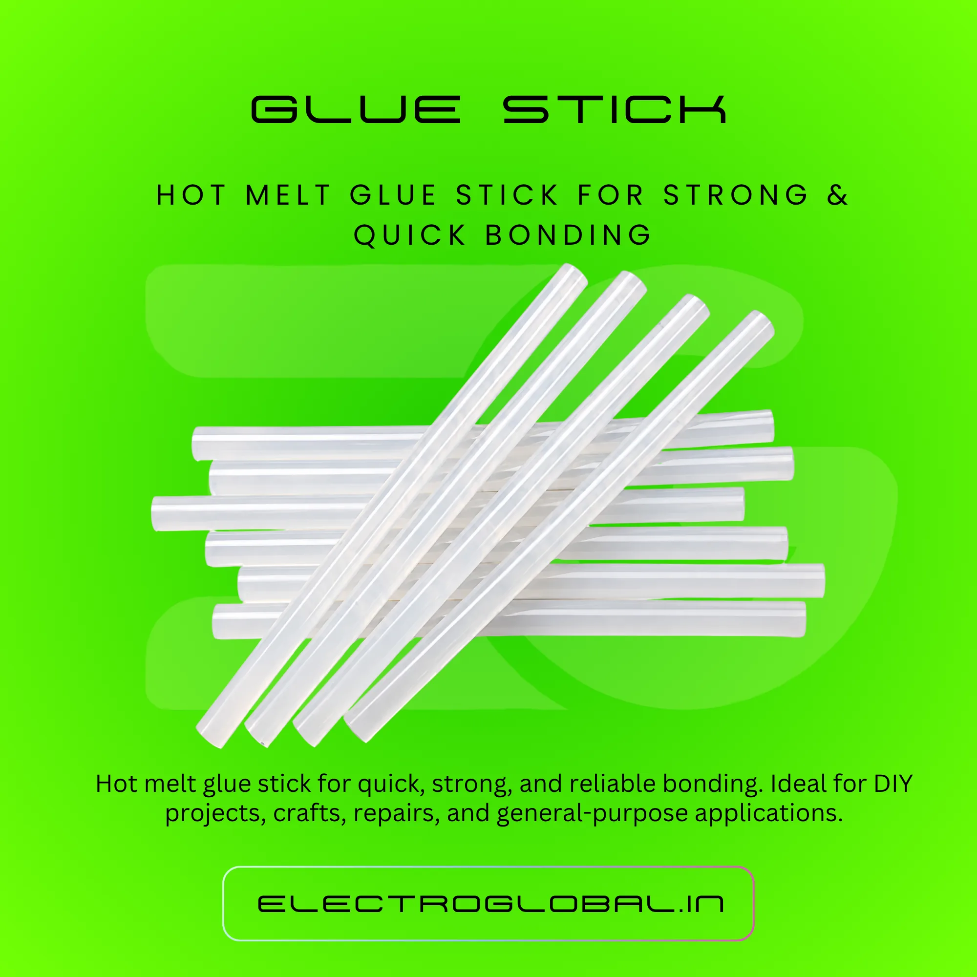 Transparent Glue Stick | Glue Gun Stick, Hot Gun Glue Stick | For Crafting, DIY Repair, Decoration, Paper and Plastic (Pack of 10) 2