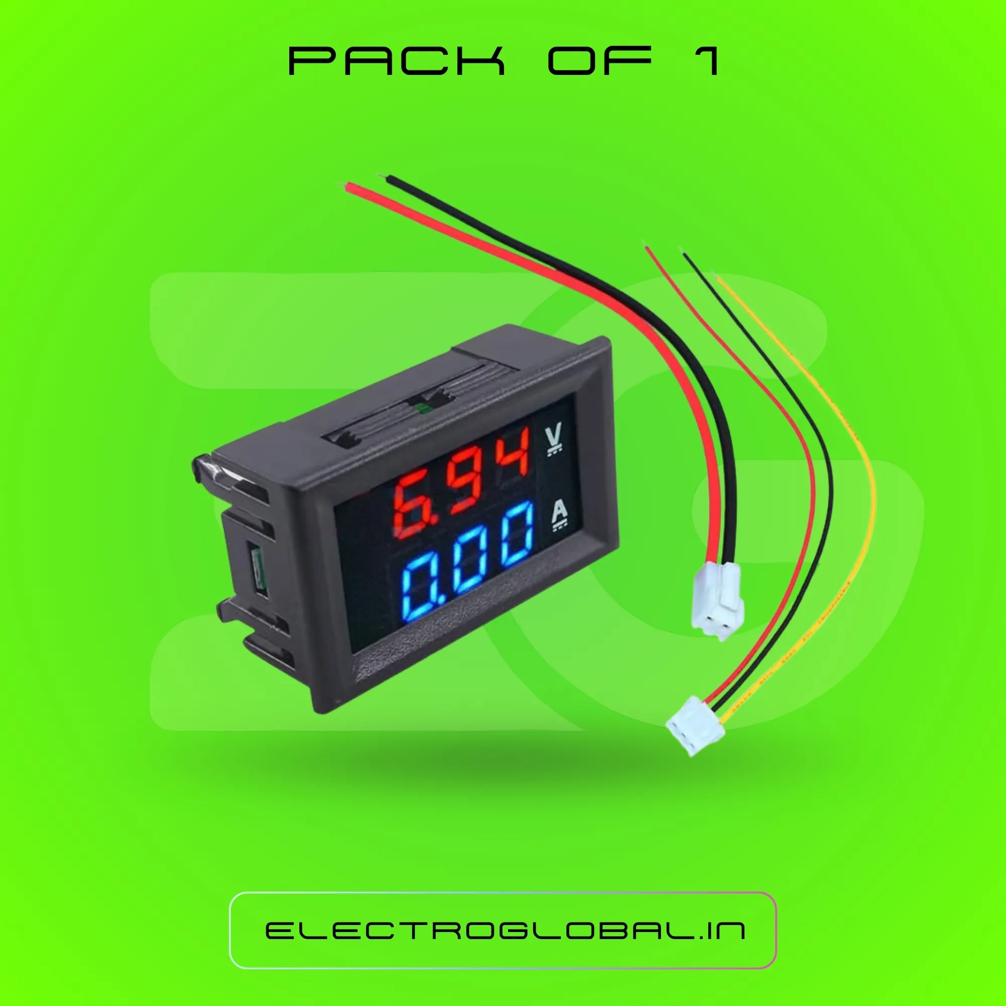 100V 10A Dual LED Voltmeter Ammeter Monitor Panel for DC Voltmeter, DC Ampere Meter, Multimeter, Multimeter Digital, Volt Meter 2
