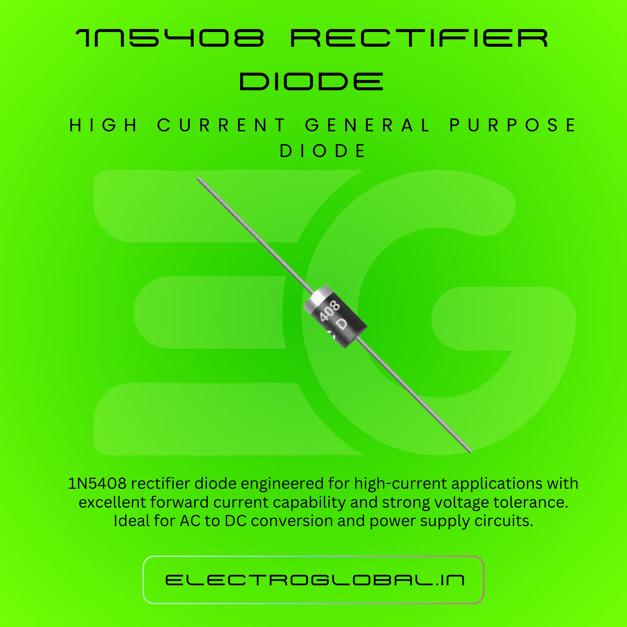 Explore the 1N5408A General Purpose Rectifier Diode: A Reliable Diode Kit for Power Diodes and Rectifier Diodes alternate