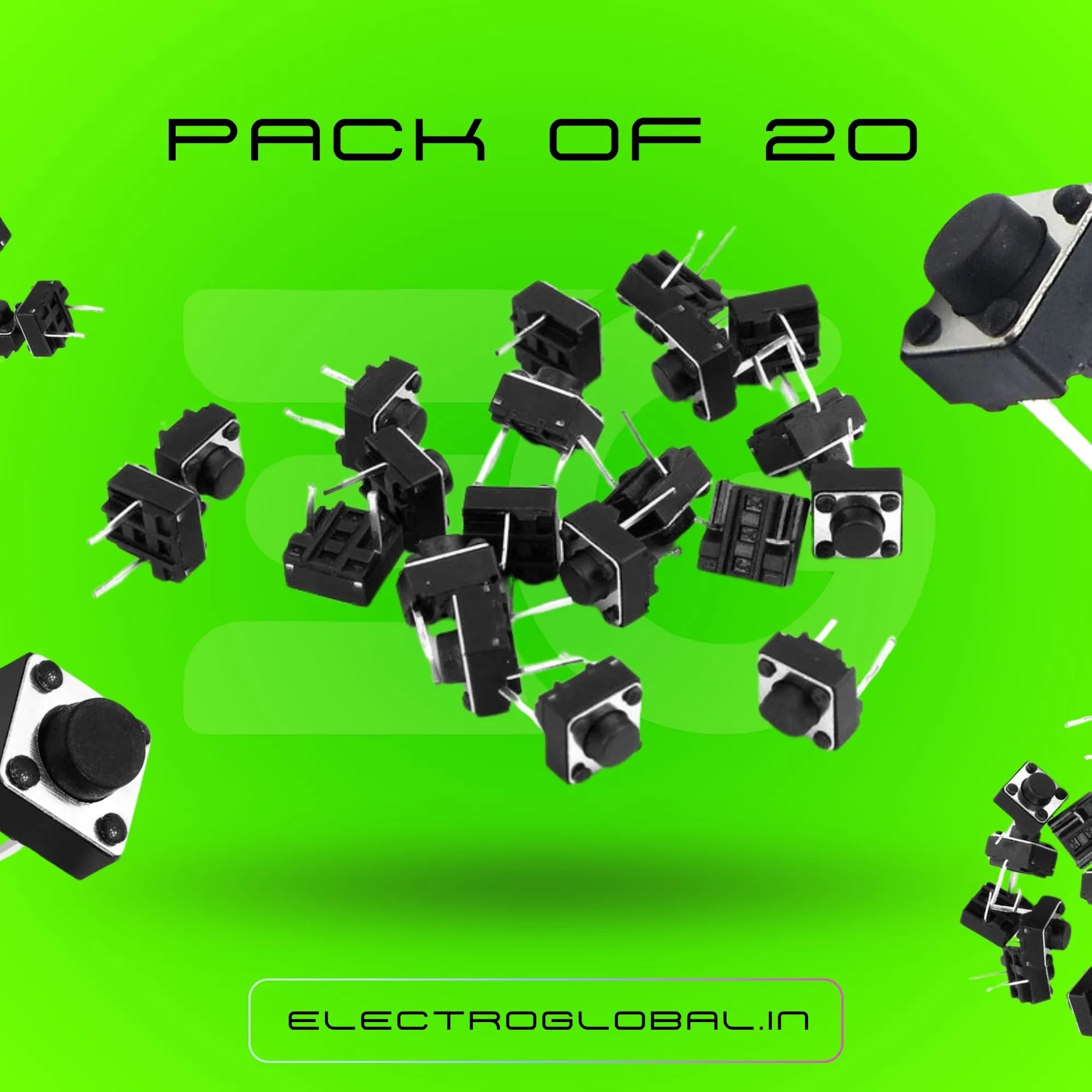 Push Button (2 Pin Tactile Micro Switch) for Reliable Control 2