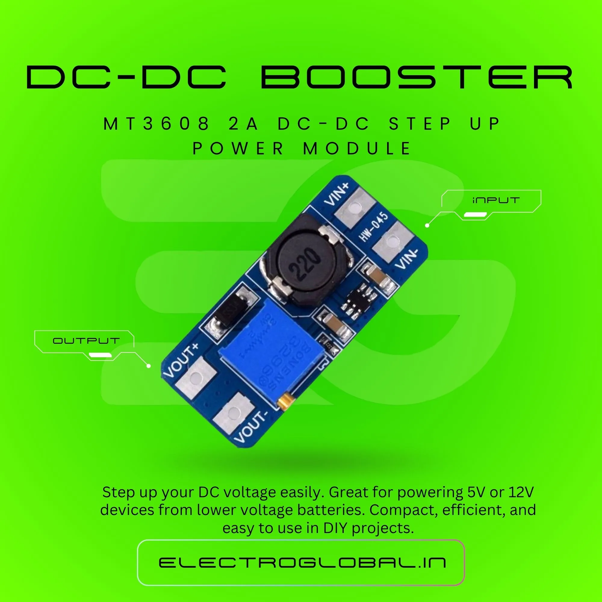 MT3608 2A DC-DC Step Up Boost Power Module for Efficient Voltage Conversion 3