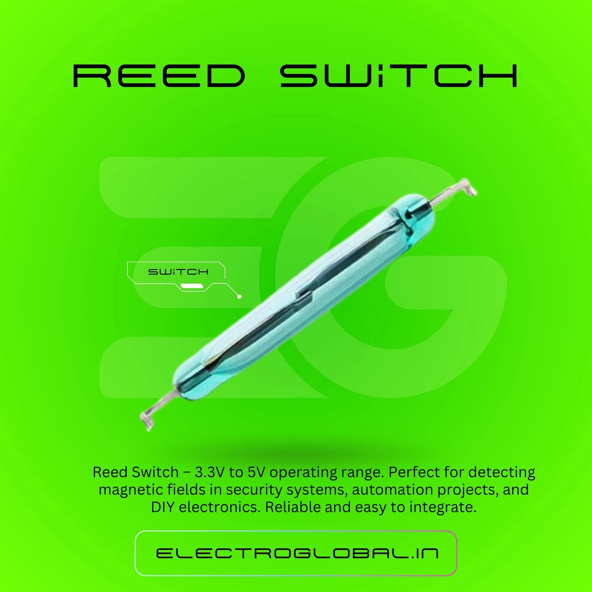 High-Quality Reed Switch Pack of 5 for Electronic Projects 3
