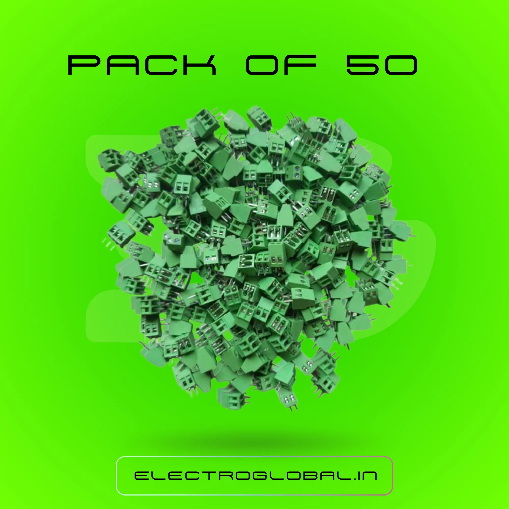 2 Pin PCB Mount Terminal Block for Wire Connector, Male Female Connector 2 Pin, Wire Connector Clip, Terminal Connector (Pack of 50) 3