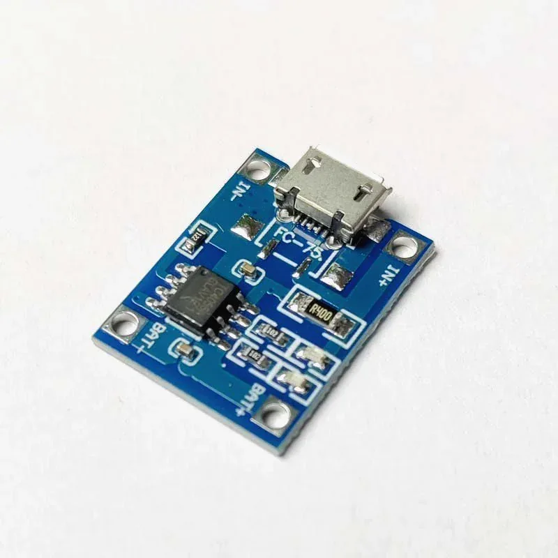 TP4056 Micro USB Battery Charger Module for Lithium Batteries
