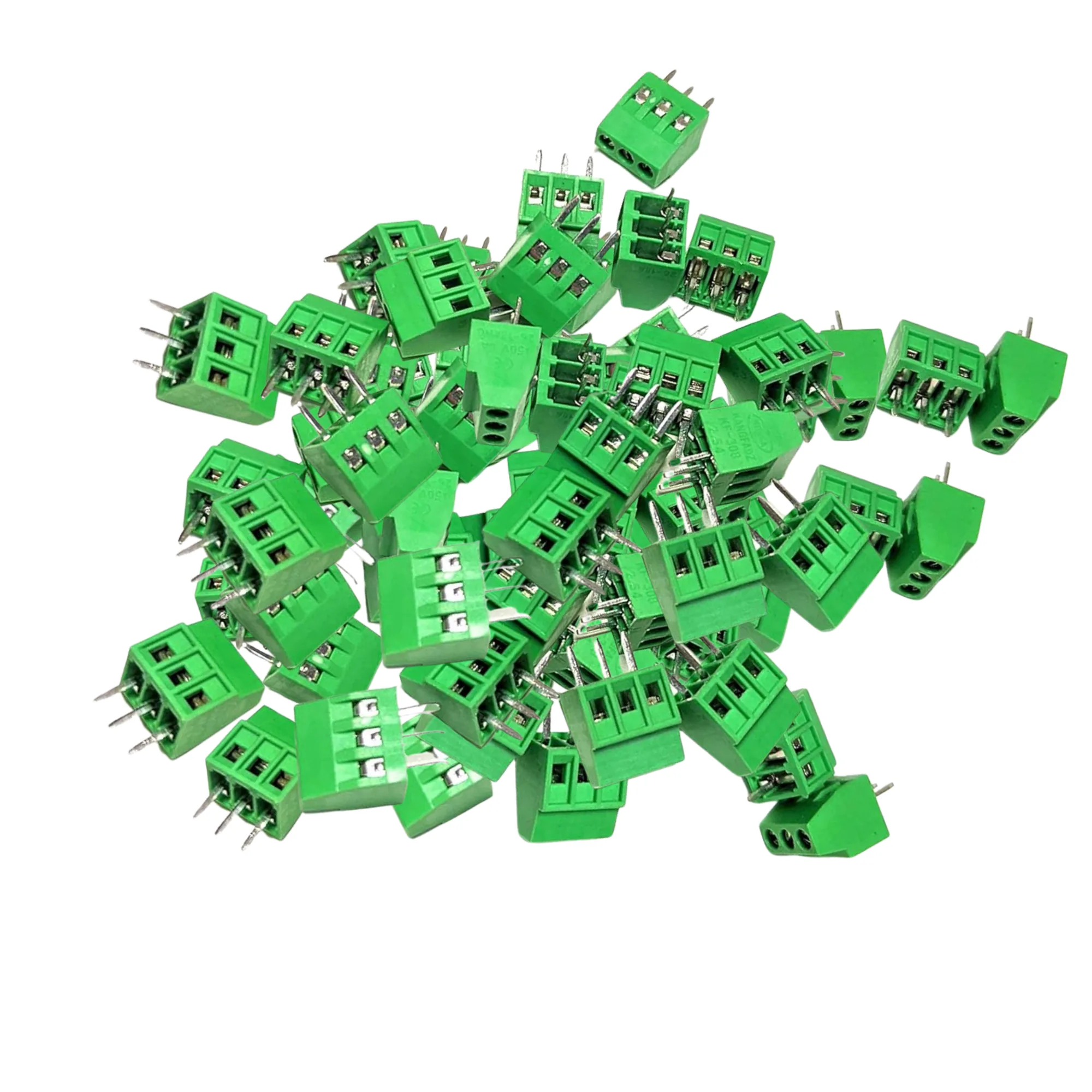 3 Pin PCB Mount Terminal Block - Wire Connector for PCB Screw Terminal, Electrical Wire Connectors