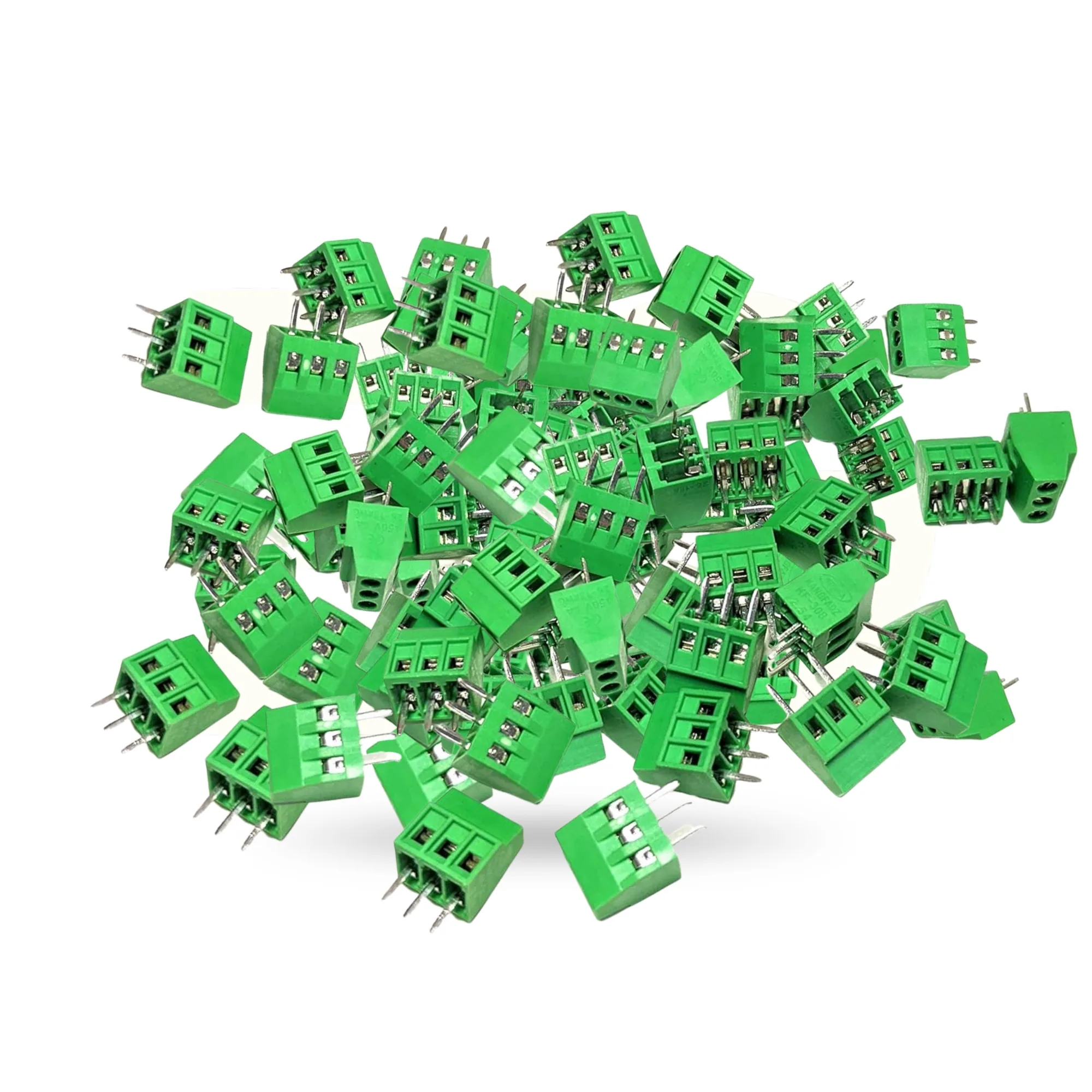 3 Pin PCB Mount Terminal Block - Wire Connector for PCB Screw Terminal, Electrical Wire Connectors 1